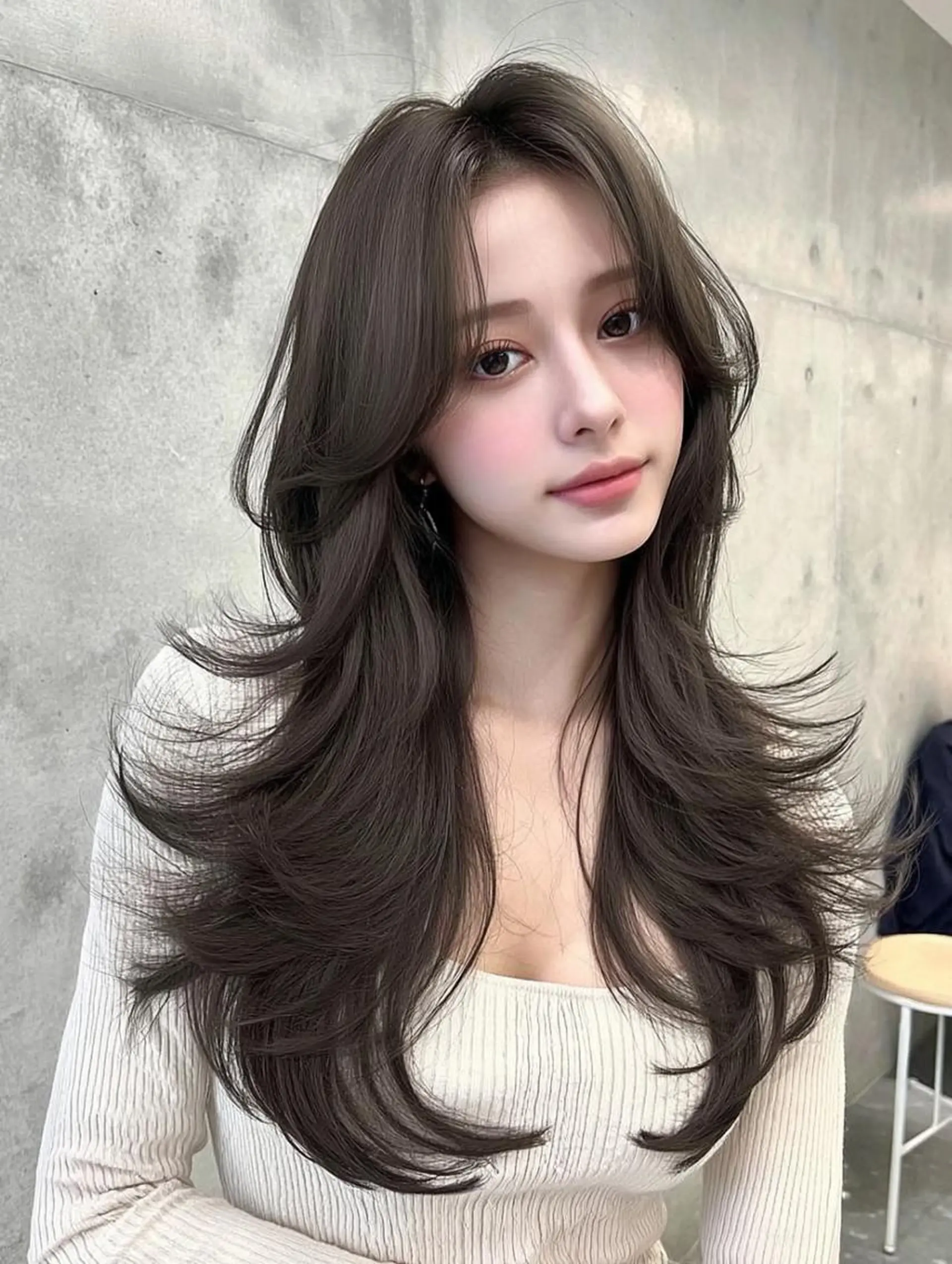 ロング 髪質改善 縮毛矯正 トリートメント 酸熱トリートメント カット ヘアカラー トリートメント 髪質改善/艶カラー /透明感/石田桃子のヘアスタイル