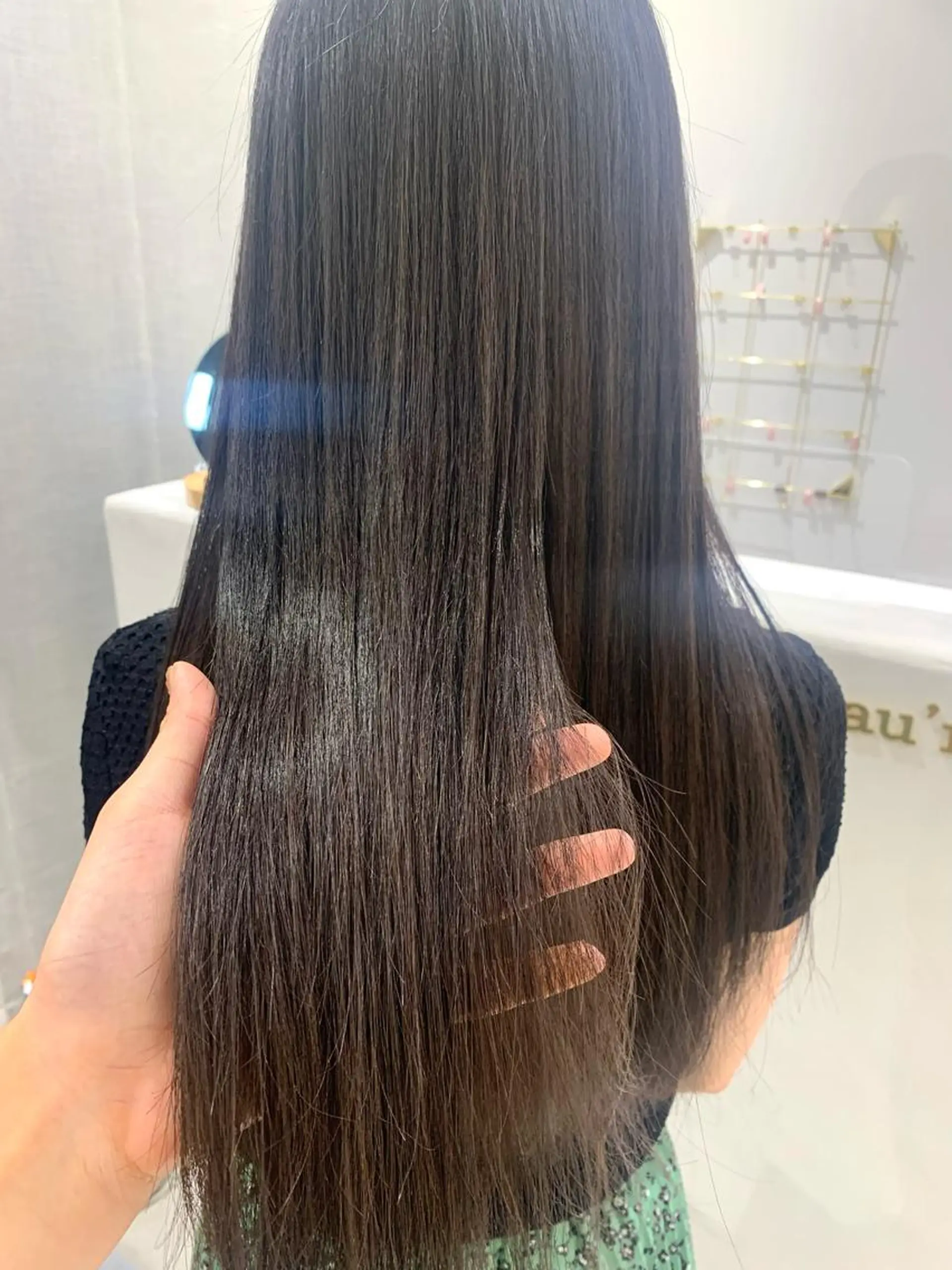 ロング 髪質改善 縮毛矯正 酸性ストレート カット 縮毛矯正 ボブ/美髪矯正 /佐藤　奈巳のヘアスタイル