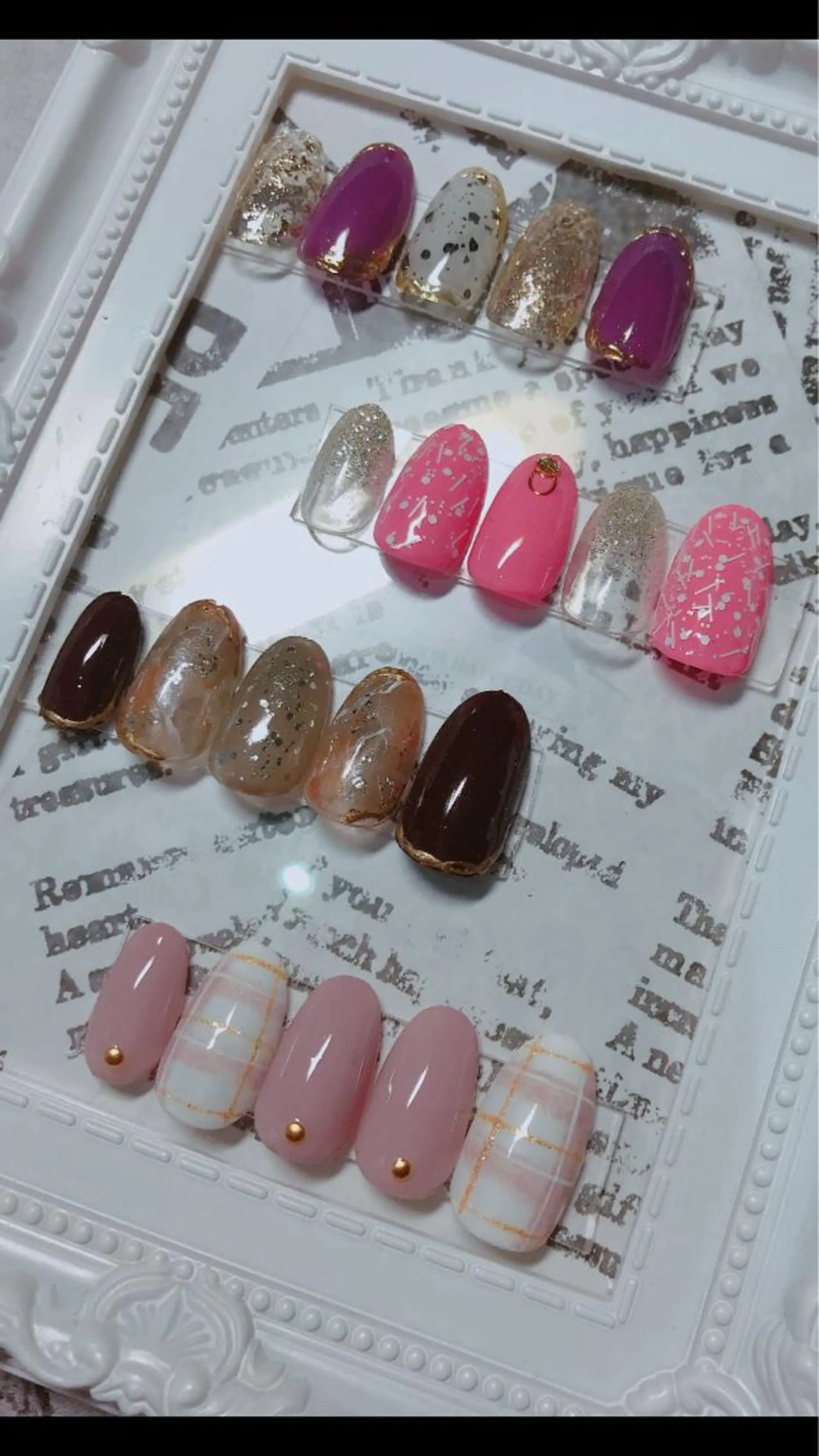 ネイル 冬ネイル たきぐち みちこのネイルデザイン