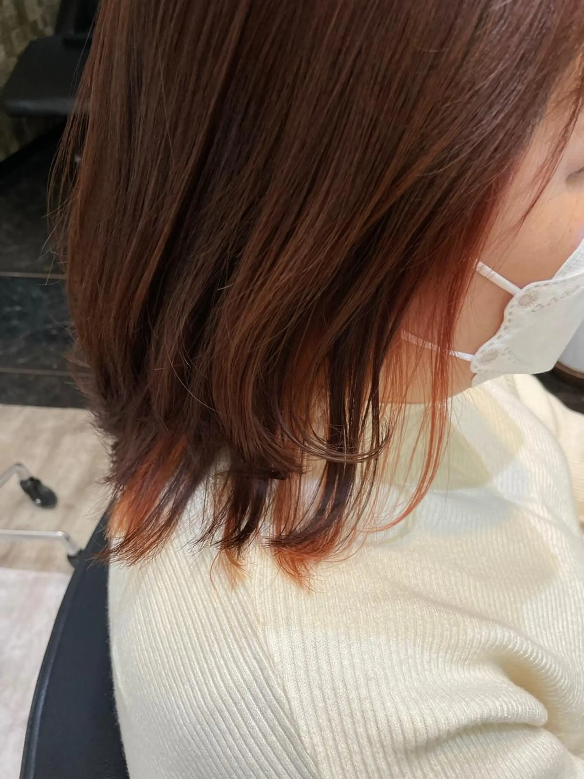 ミディアム 正分 真美のヘアスタイル
