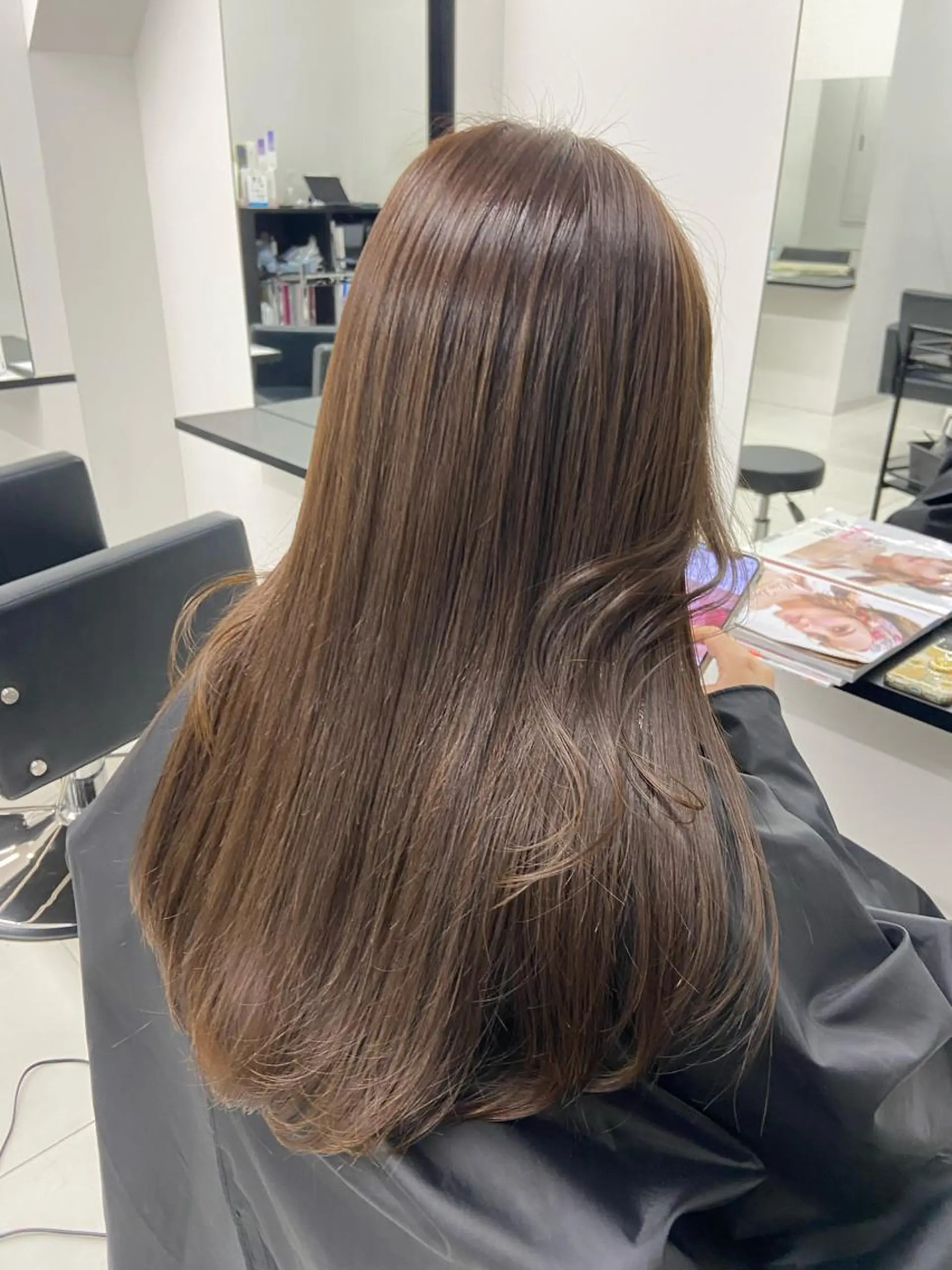 ロング カラー ヘアアレンジ 韓国レイヤー/ヘア カラー🎀ayamiのヘアスタイル