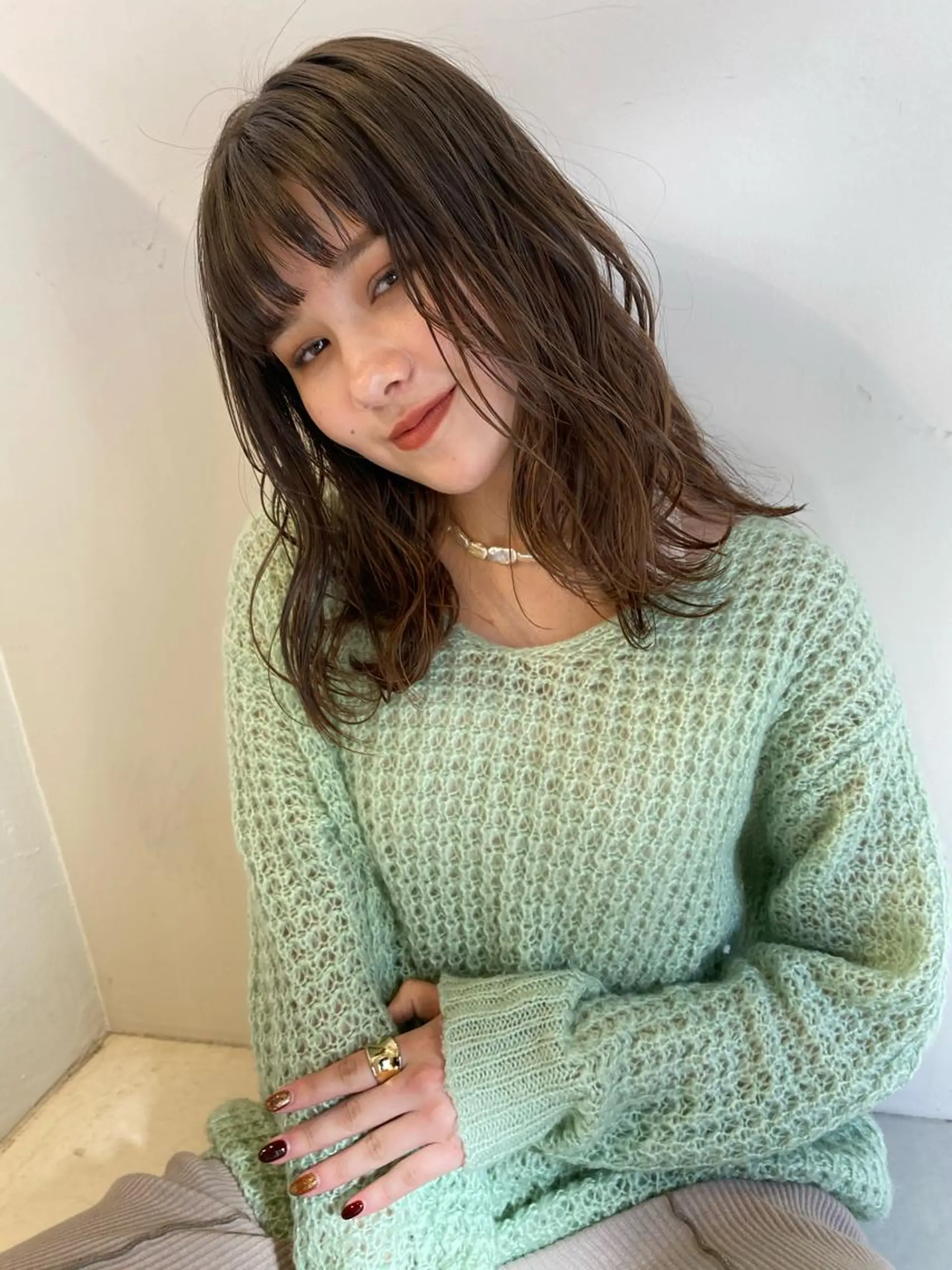 ミディアム カラー 当日予約大歓迎💗 依田瑞希のヘアスタイル
