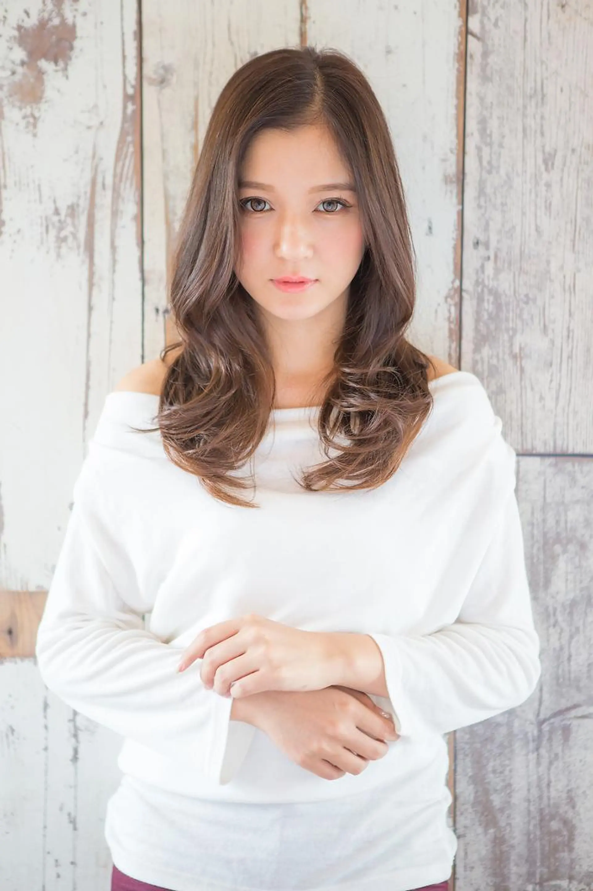 ロング カット パーマ 速水 幾実のヘアスタイル