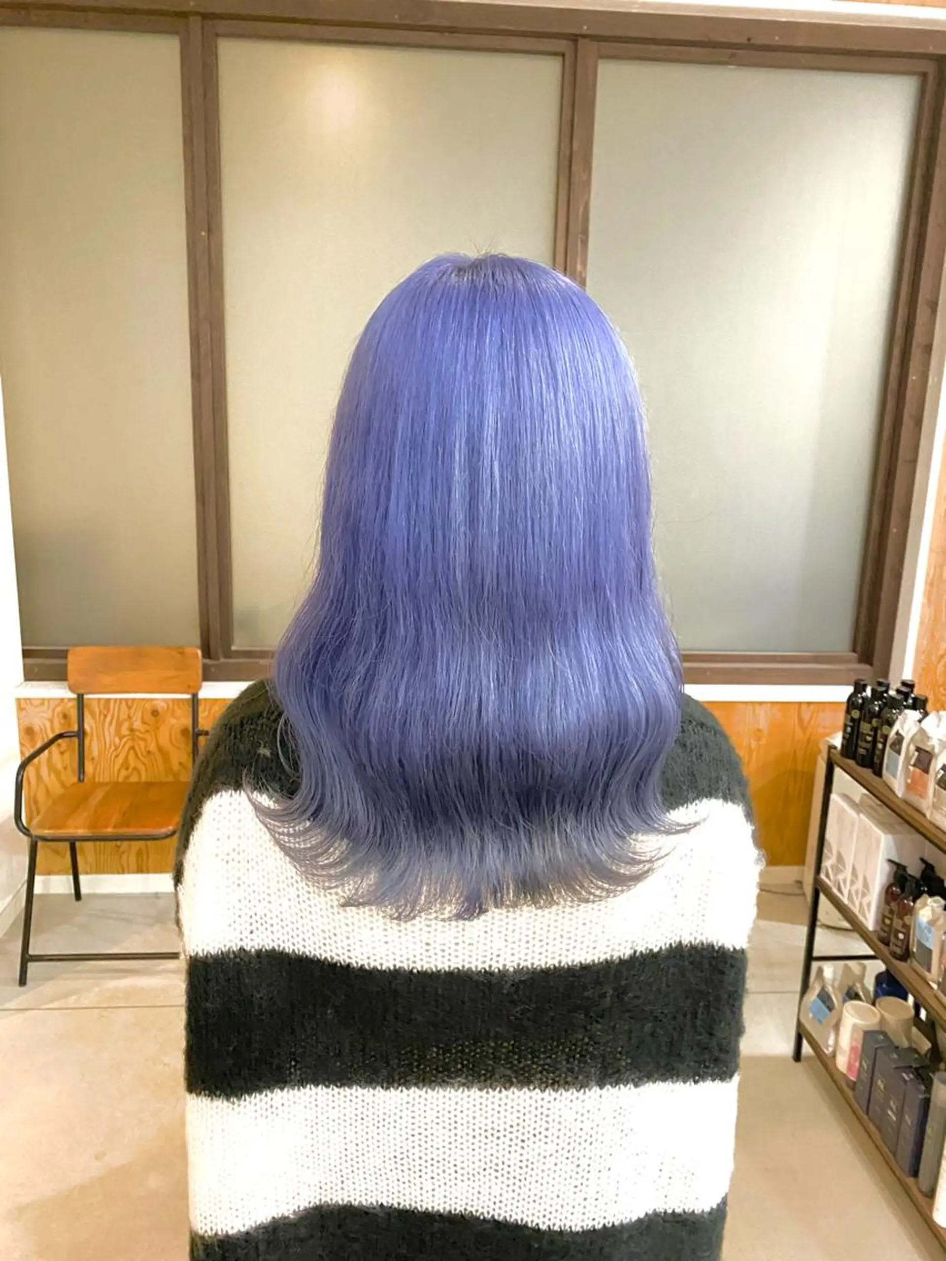 カラー ブルーカラー ヘアカラー ブリーチカラー よねだまことのヘアスタイル