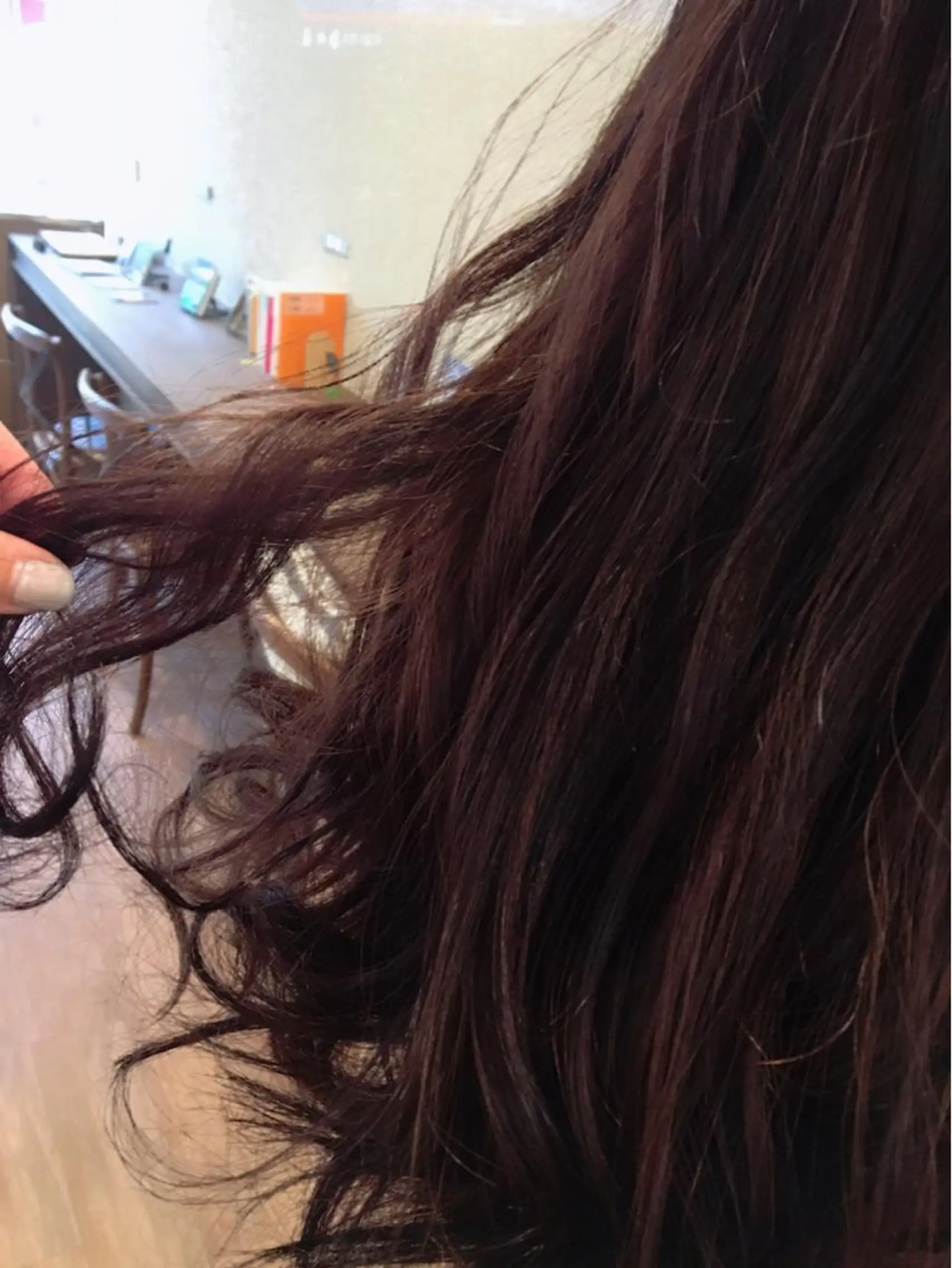 セミロング カラー パーマ メンズ イルミナカラー ラベンダーカラー 【mokuオーナー】 ちはるのヘアスタイル
