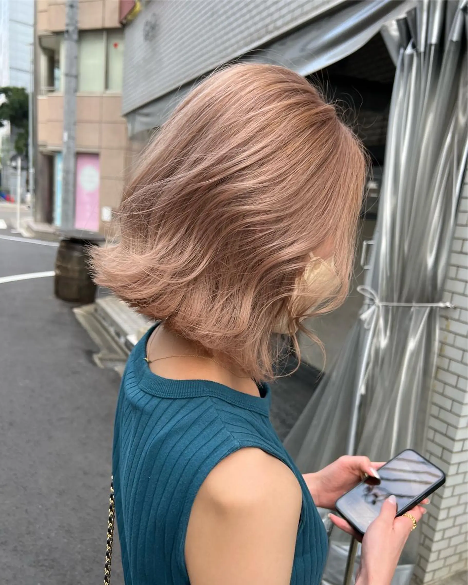 ミディアム カラー カット ヘアカラー トリートメント ✨ブリーチ無し 透明感HIDEのヘアスタイル