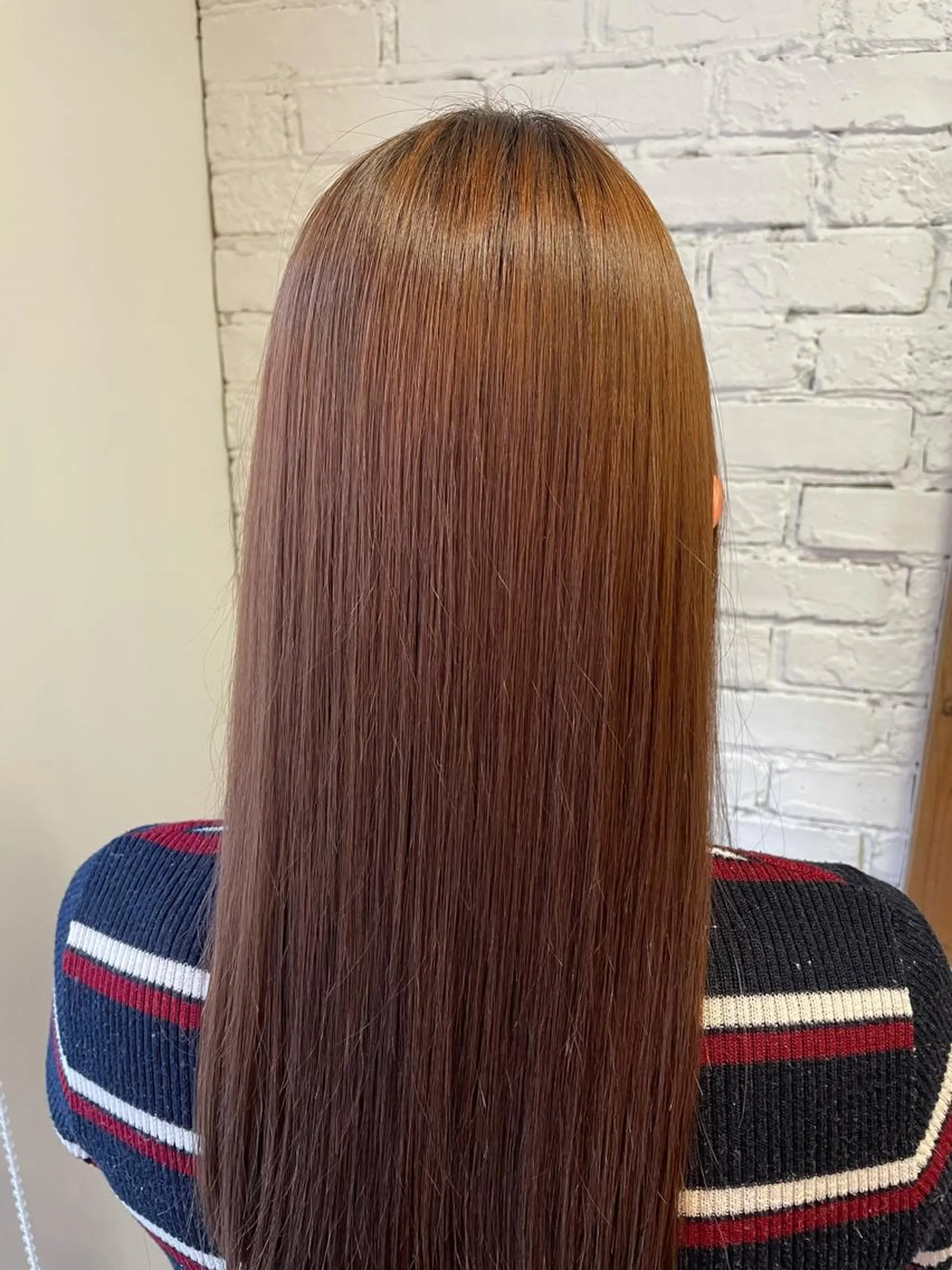 ロング 縮毛矯正 飯塚 七海のヘアスタイル