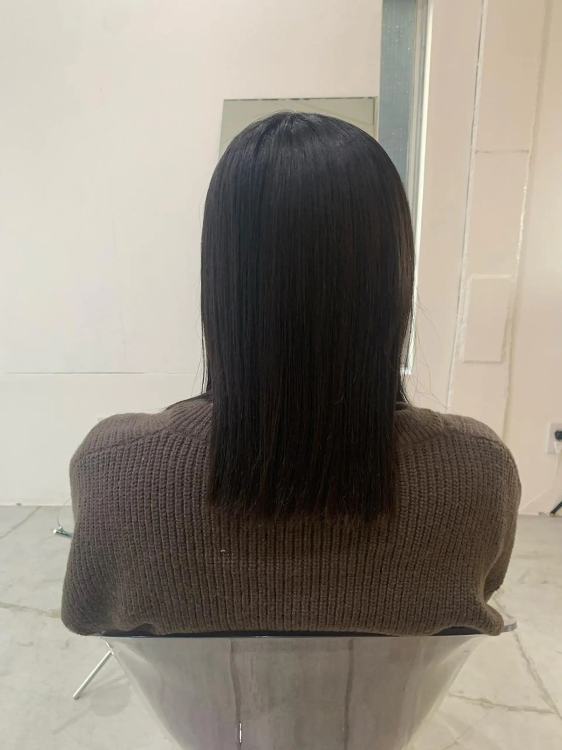 ミディアム 縮毛矯正 高橋 亜紀のヘアスタイル