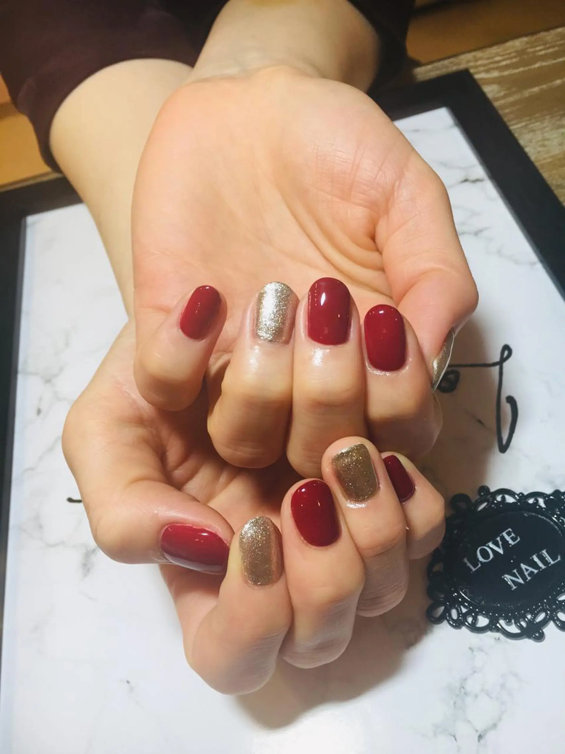 ネイル ハンドネイル LOVE NAIL 💕Sonoのネイルデザイン