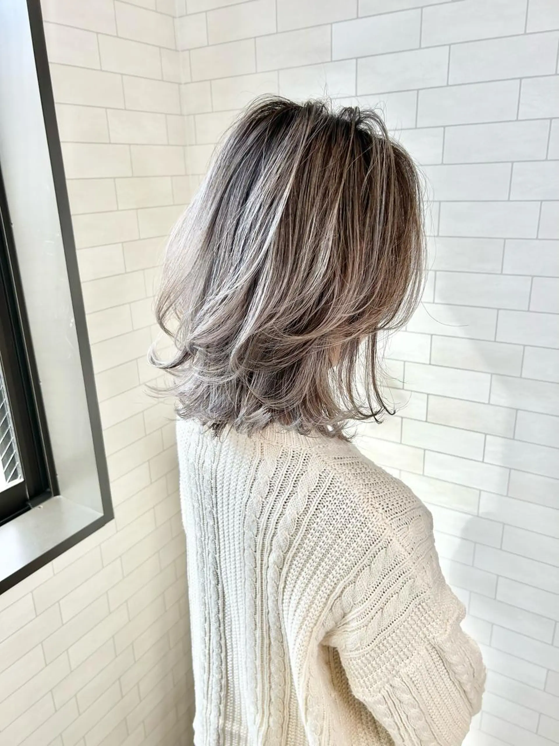 ミディアム カラー 神野 雅樹のヘアスタイル