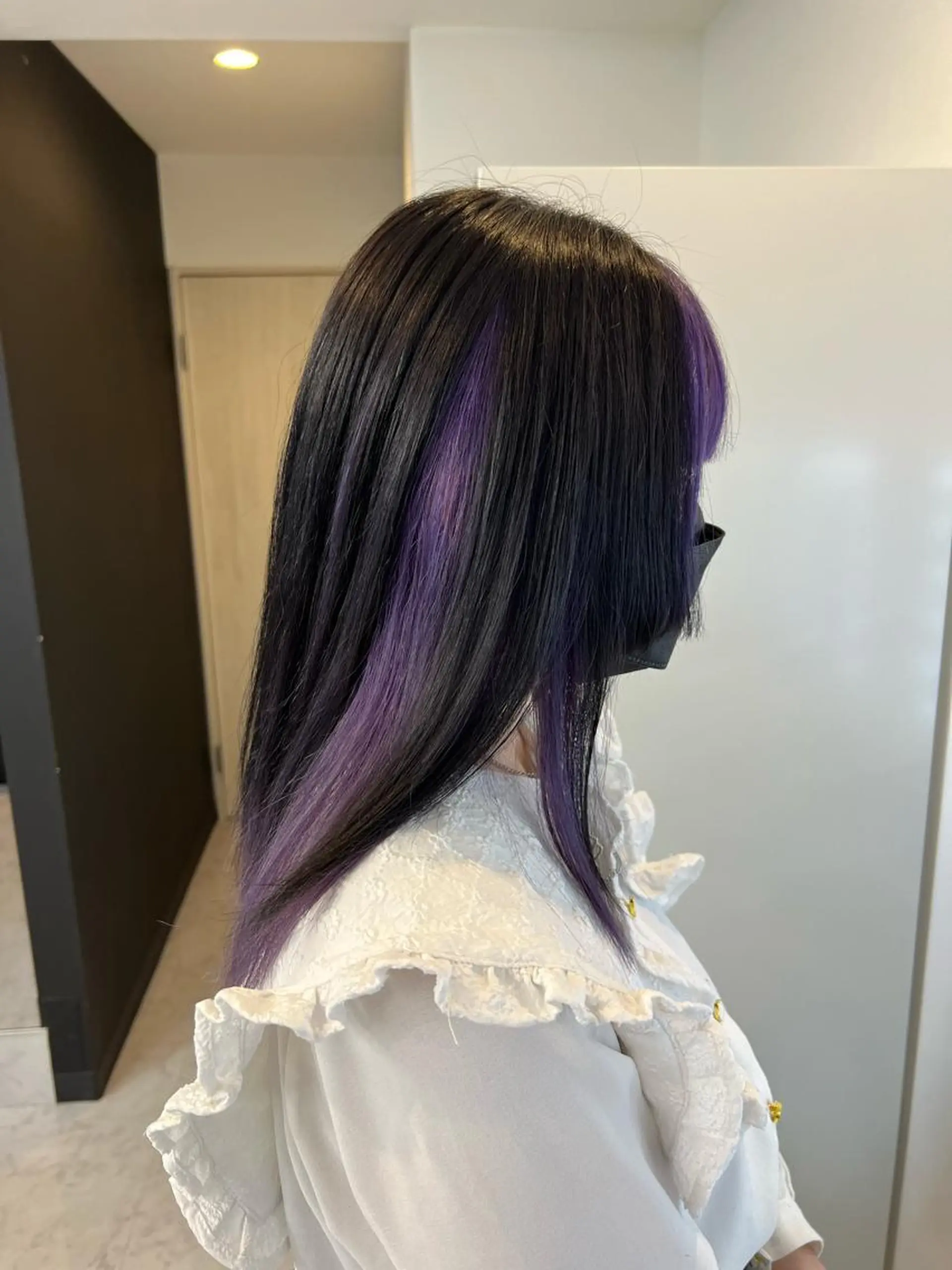 ミディアム カット ヘアカラー トリートメント 🦋韓国ヘア 坂本 菜摘🦋のヘアスタイル