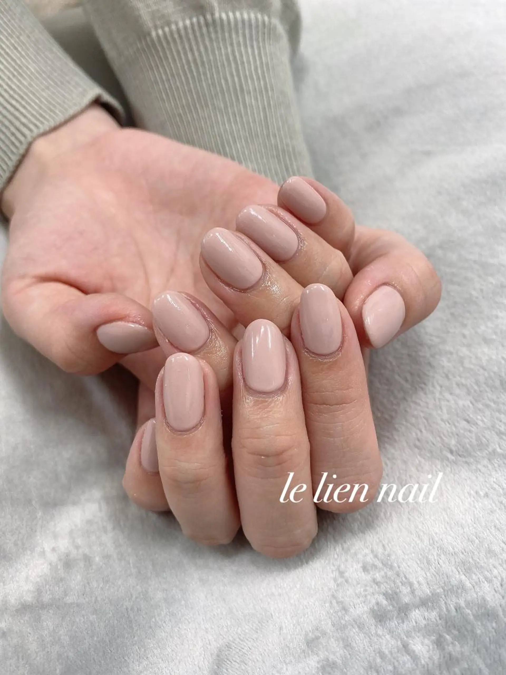 ネイル ワンカラーネイル le lien nailのネイルデザイン