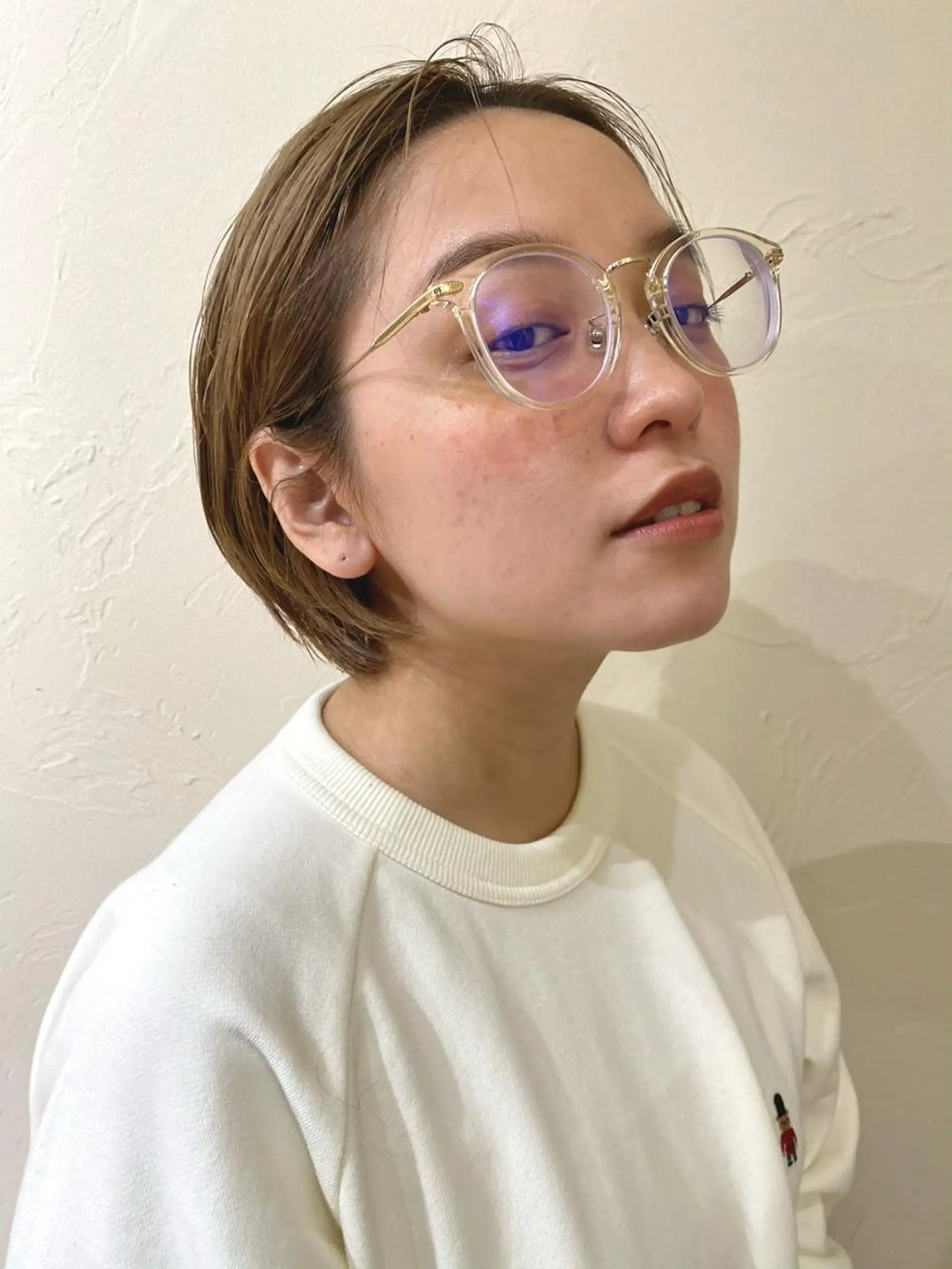 ショート カット ヘアカラー トリートメント 向井 涼太朗のヘアスタイル