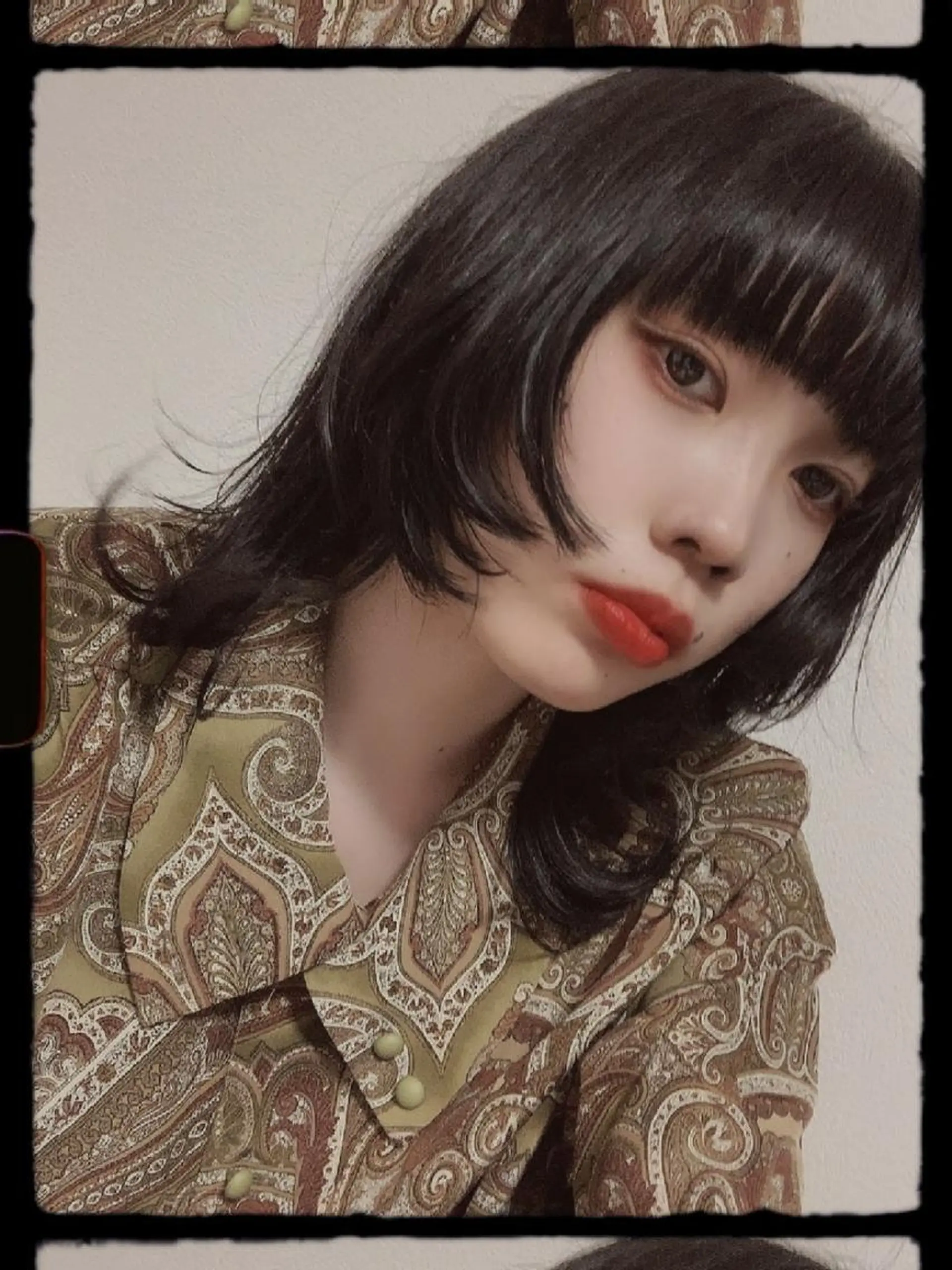 セミロング 小顔カット ウルフカット パ ルのヘアスタイル