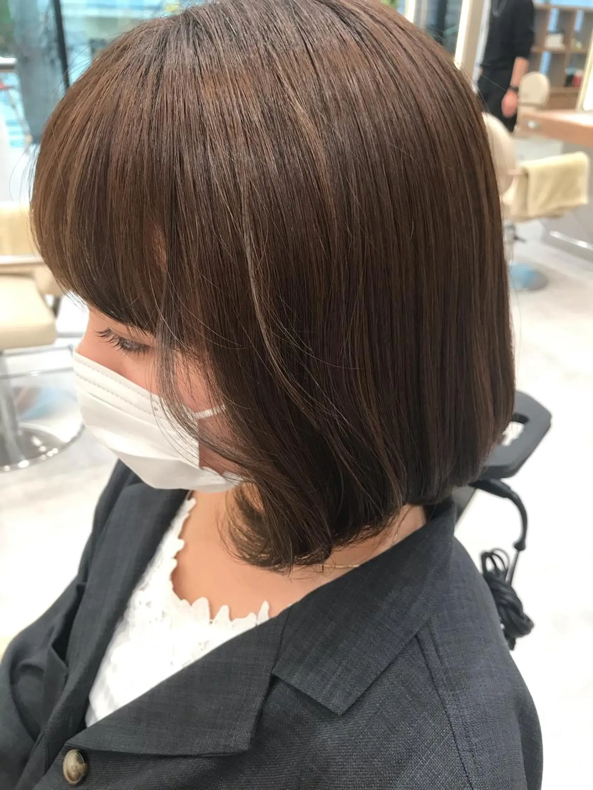ミディアム カラー 木野田 萌のヘアスタイル
