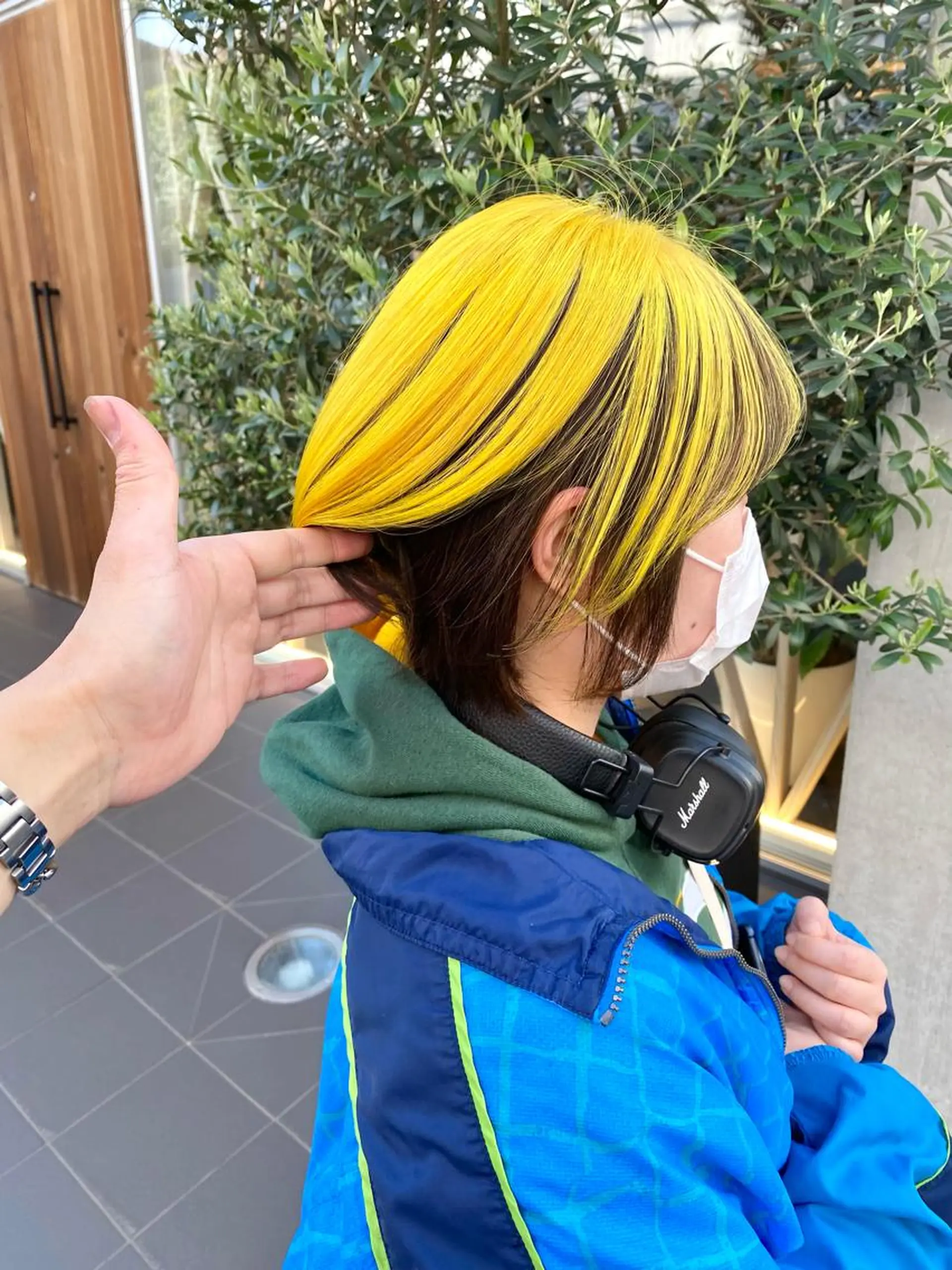 ショート カラー 境 健助のヘアスタイル