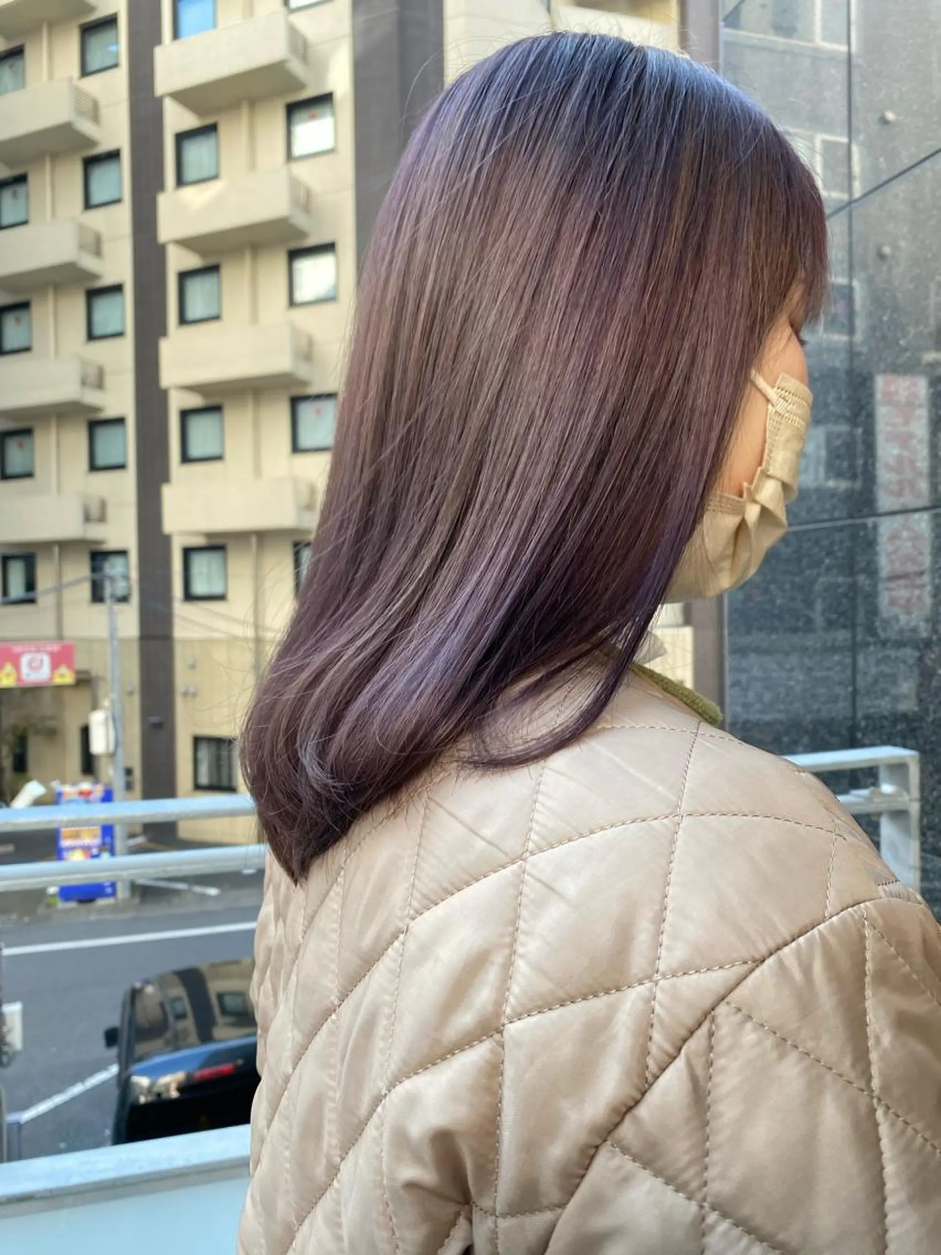 ミディアム カット ヘアカラー トリートメント レイヤーカット🪽 MARINA🦩のヘアスタイル