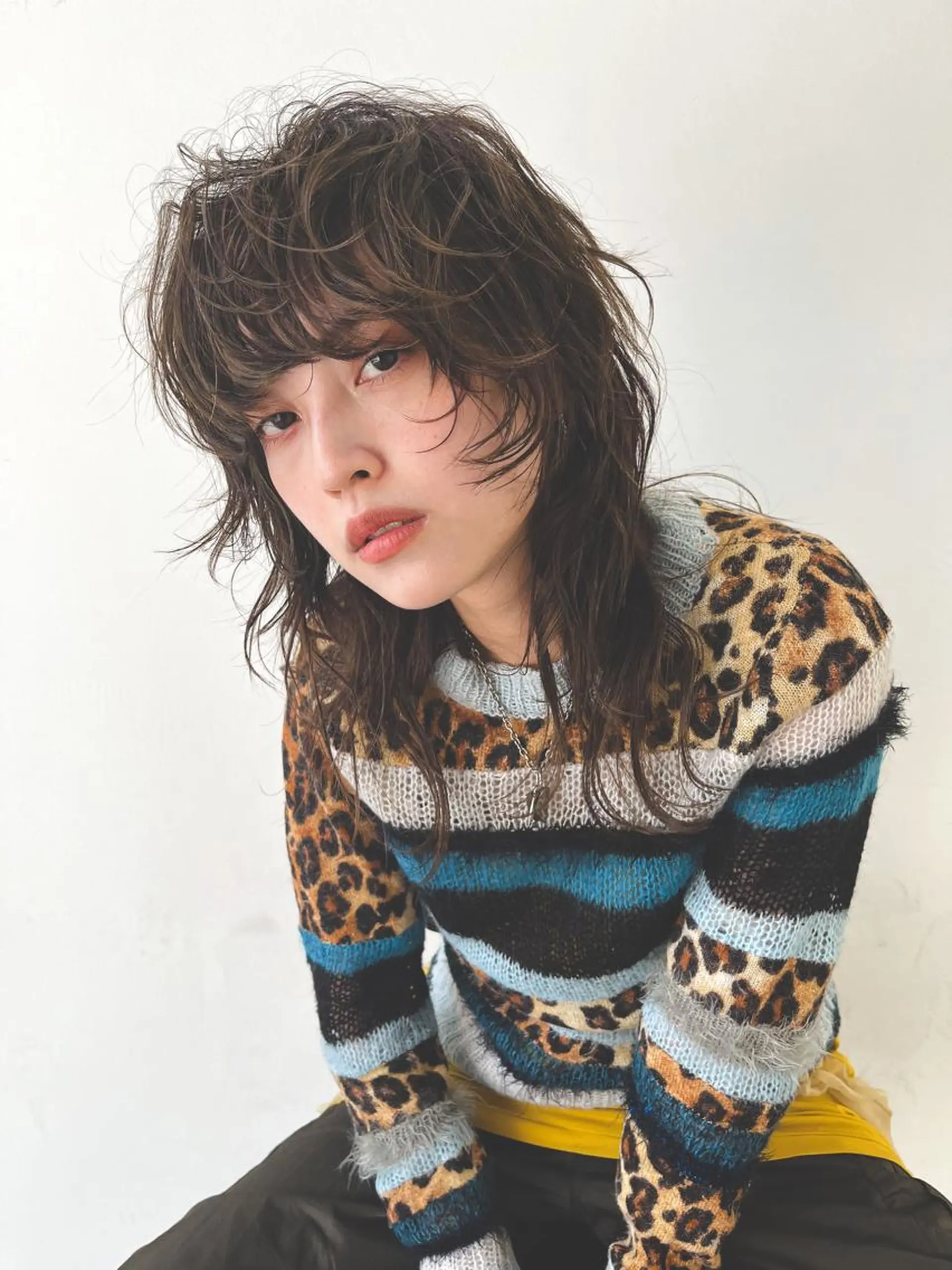 ミディアム 斎藤祐樹 /レイヤー/パーマのヘアスタイル