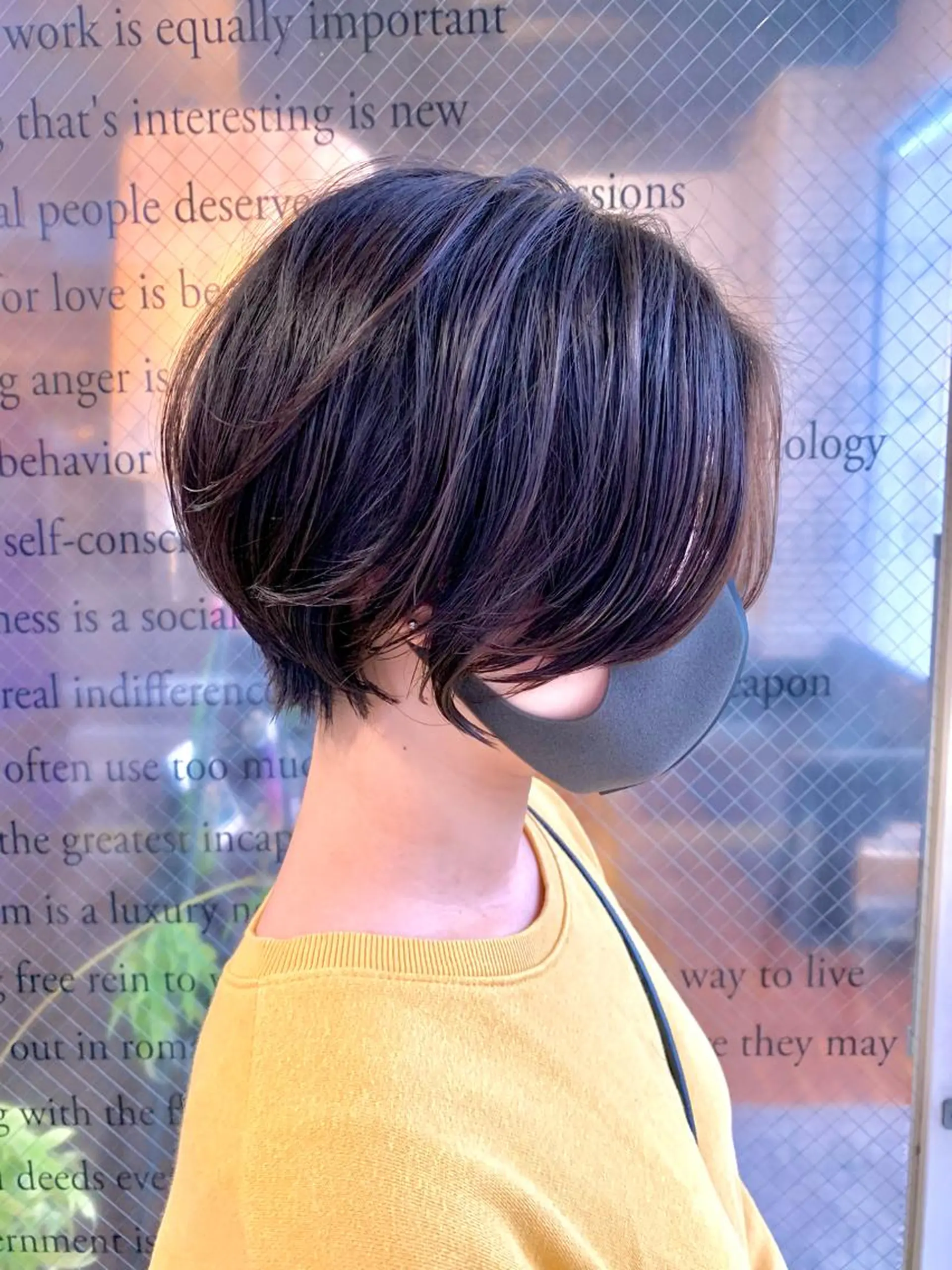 ショート カラー ショートボブ ボブ ショートヘア カット ヘッドスパ 園冬稀/メンズカット /メンズパーマのヘアスタイル