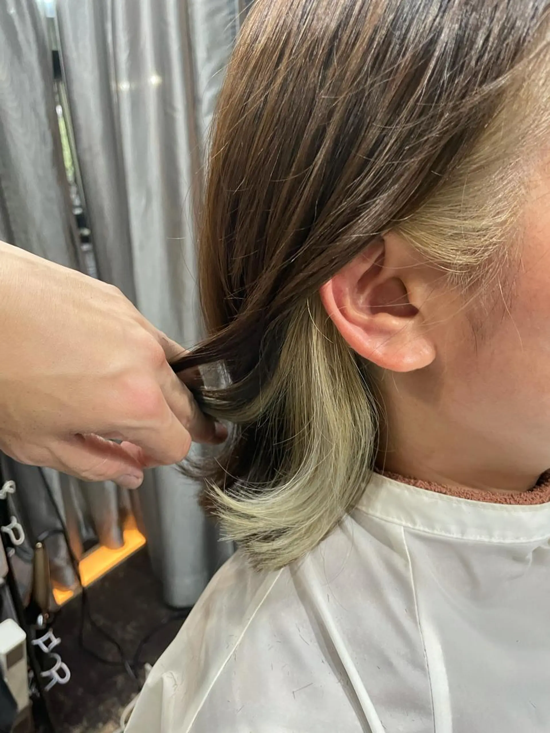 ミディアム カット ヘアカラー トリートメント 山本 雅由のヘアスタイル