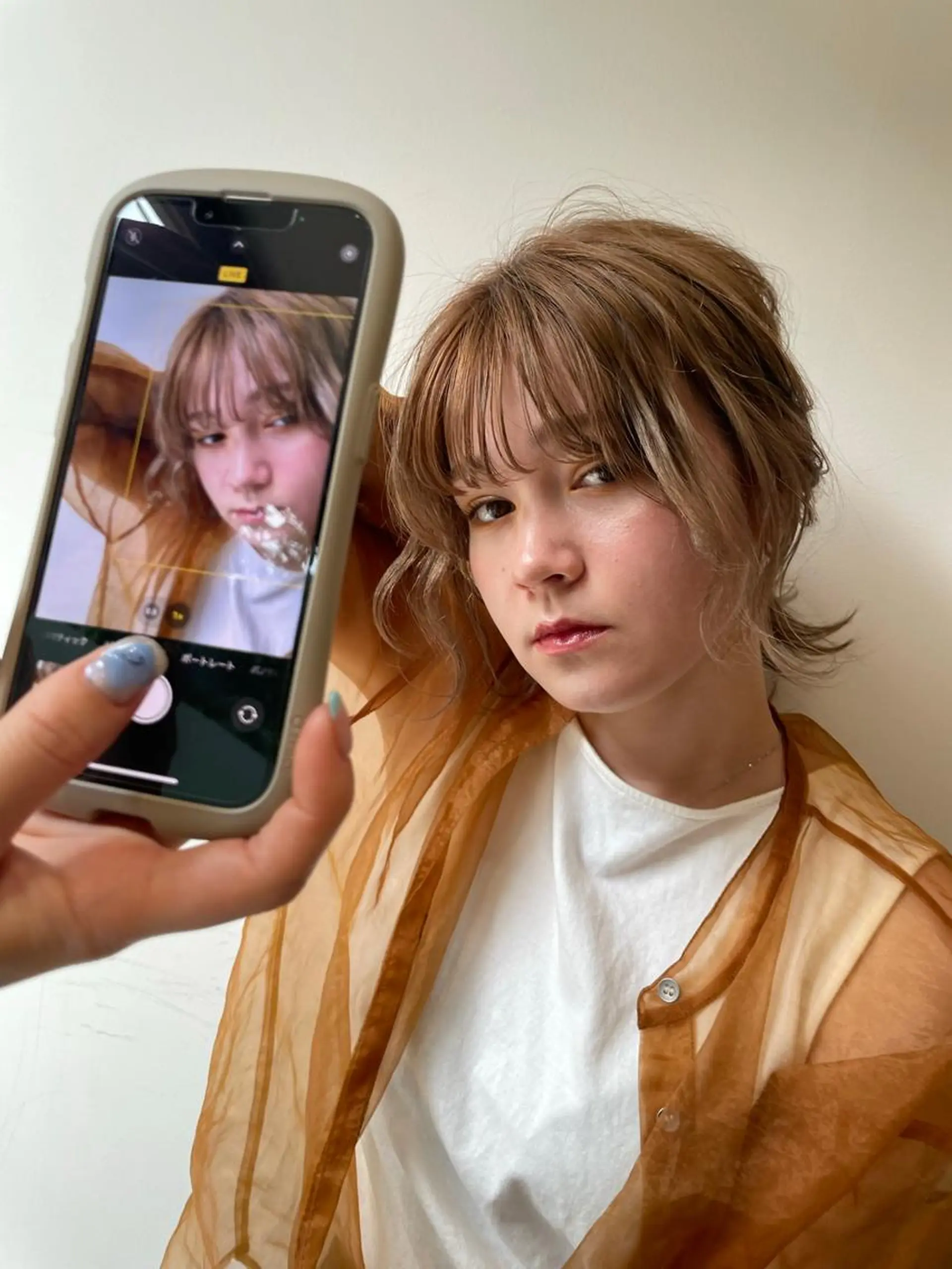 ミディアム アレンジ/新宿 透明感カラー/ヤノのヘアスタイル