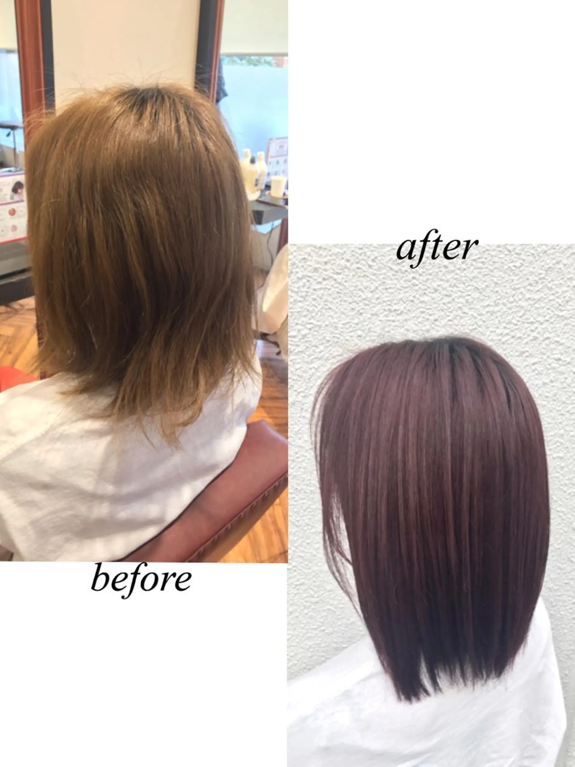 ミディアム カラー カット ヘアカラー トリートメント ヘッドスパ カラー/髪質改善スペ シャリスト宮本　伸一のヘアスタイル