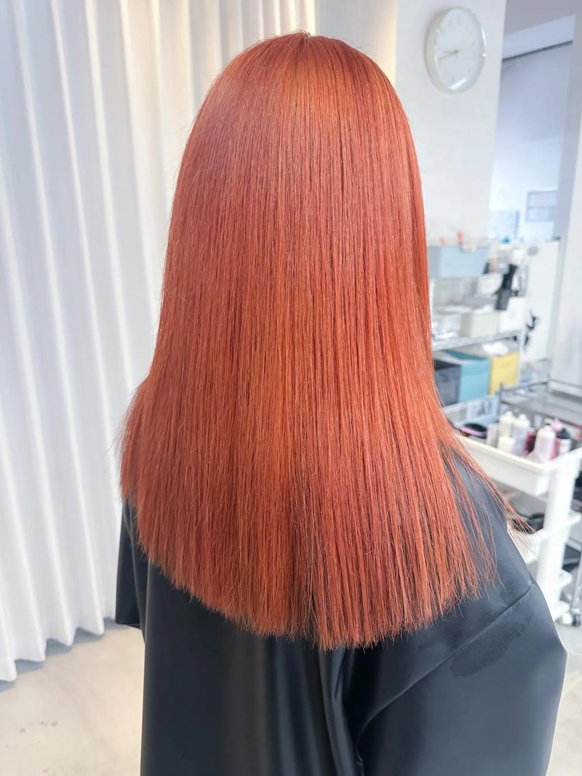 ロング カラー ベージュカラー ブリーチ エドルカラー イルミナカラー オレンジ ヘアカラー BOX mico.のヘアスタイル