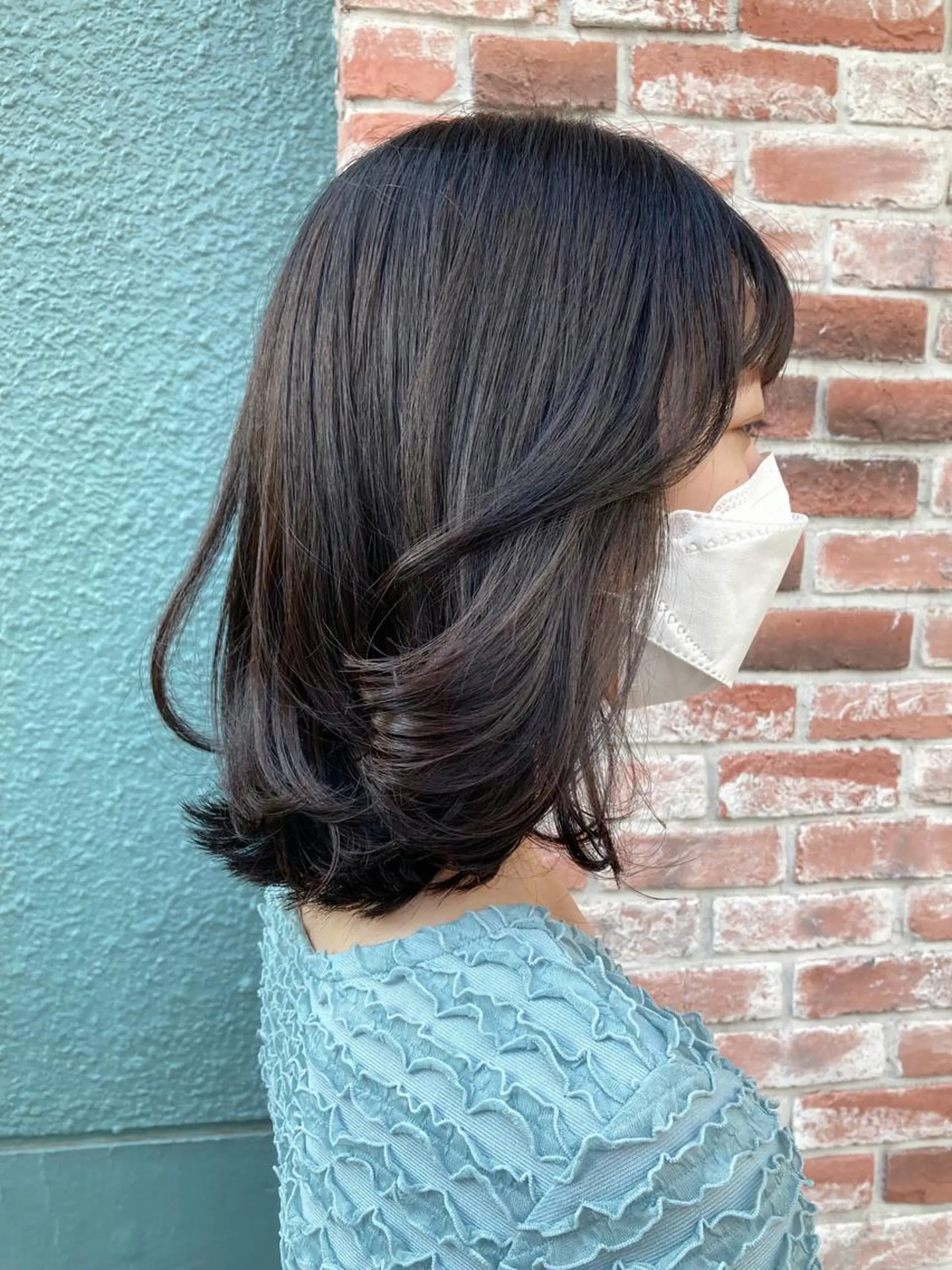 ミディアム 🫧透明感イルミナ カラー🫧三浦菜々子のヘアスタイル