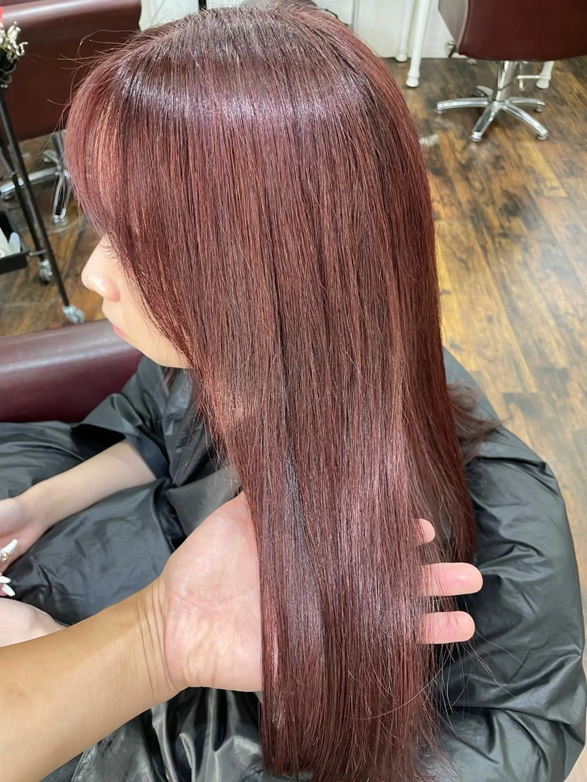 ミディアム カラー トリートメント Soleria 田中慎一のヘアスタイル