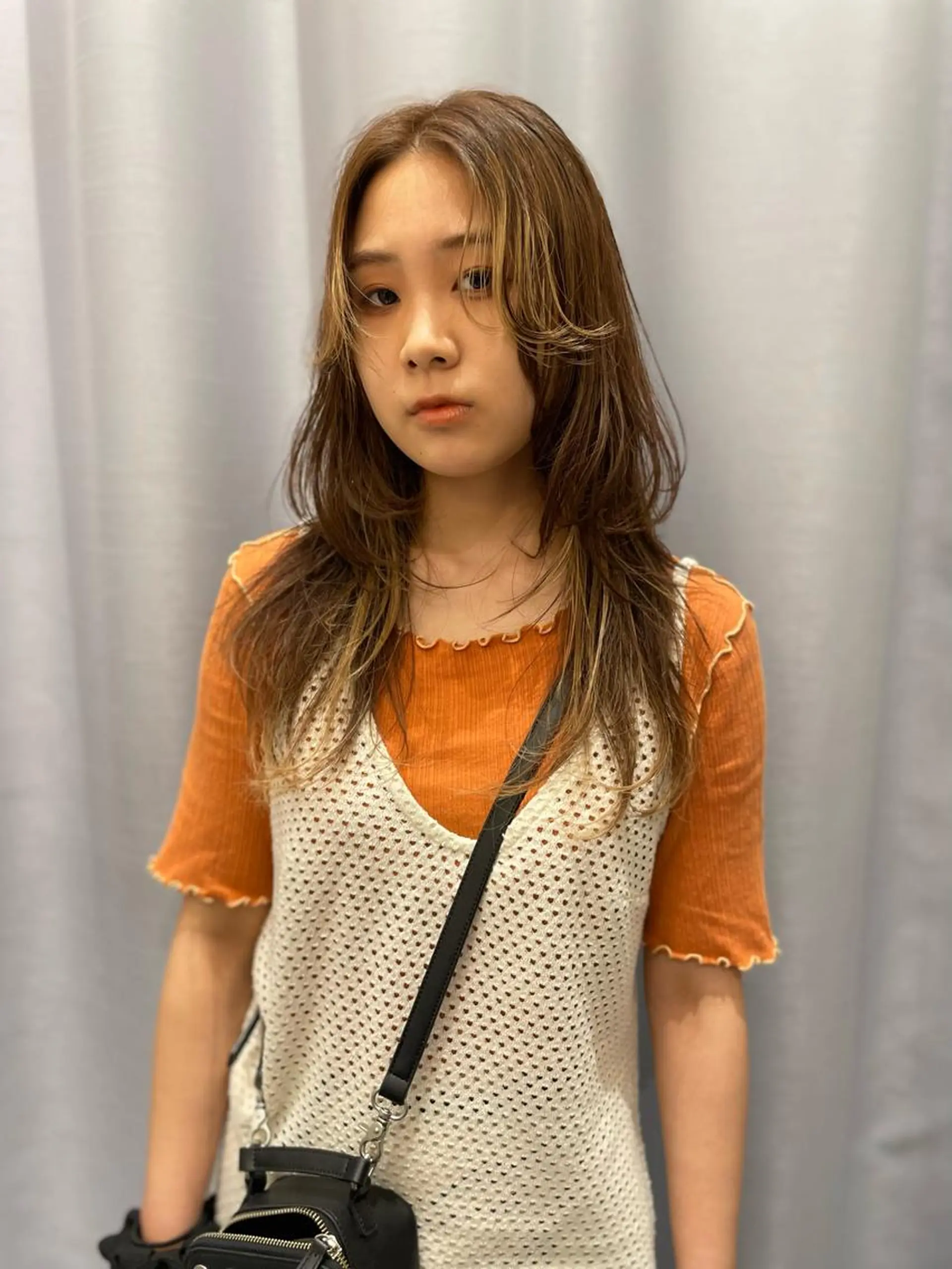 ミディアム カラー カット ヘアカラー トリートメント ブリーチ🪡 ボブ🧶レイヤーのヘアスタイル