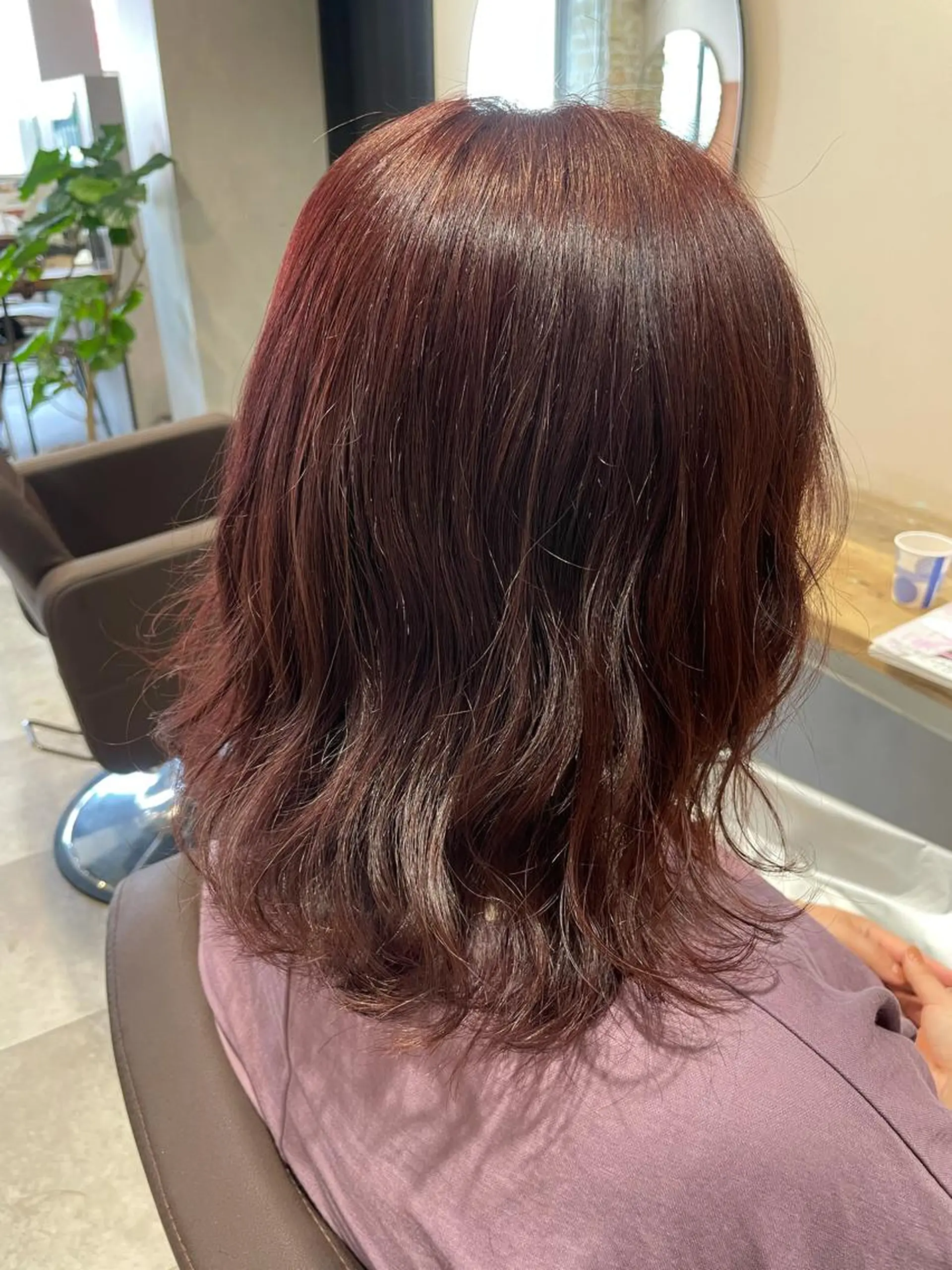 ミディアム カラー カシス ラベンダーカラー カット ヘアカラー トリートメント 💐パーソナルカラー /市橋加菜💐のヘアスタイル