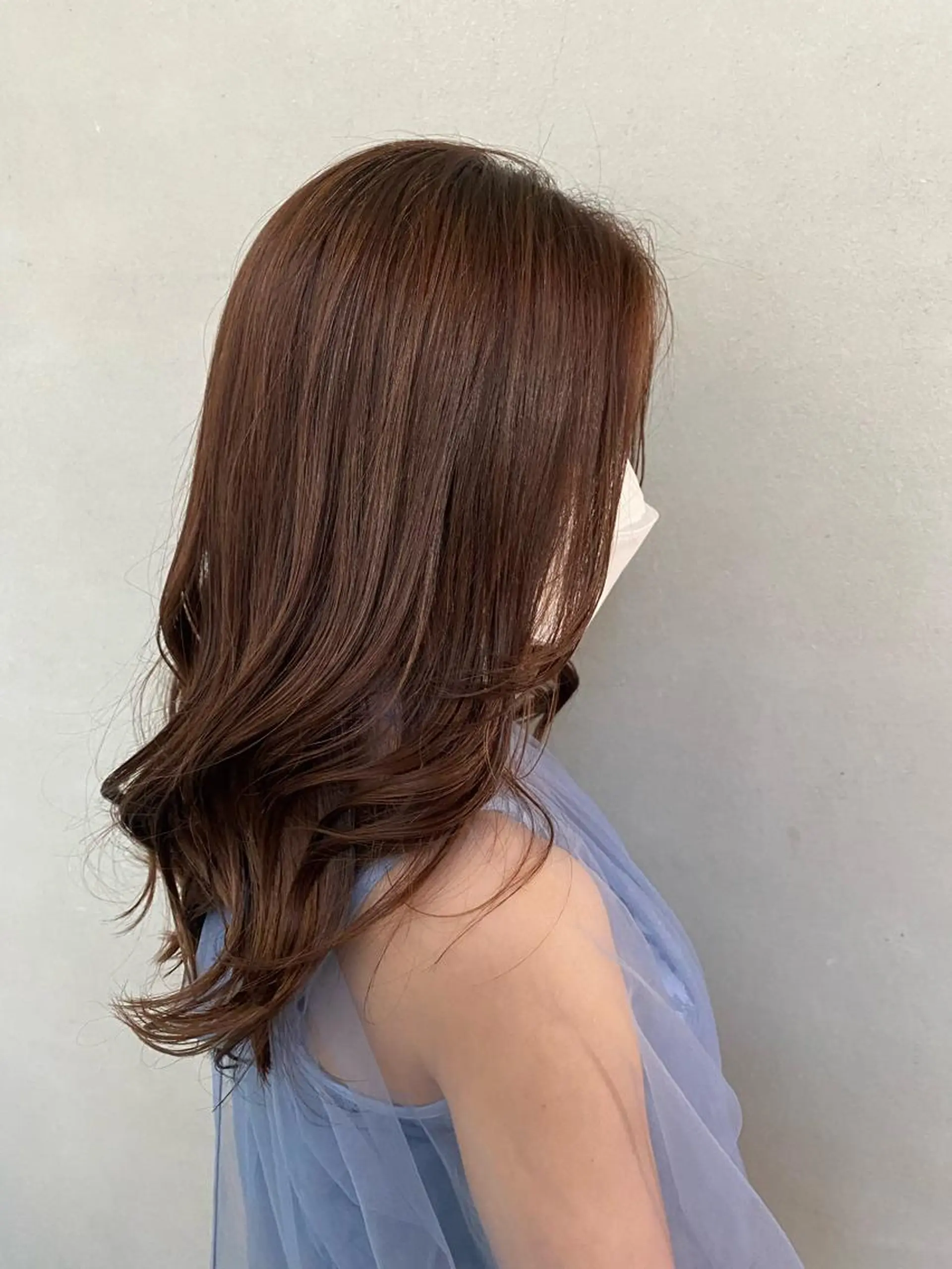 セミロング カラー ブラウンカラー とびまつ /ショート/脱白髪染のヘアスタイル