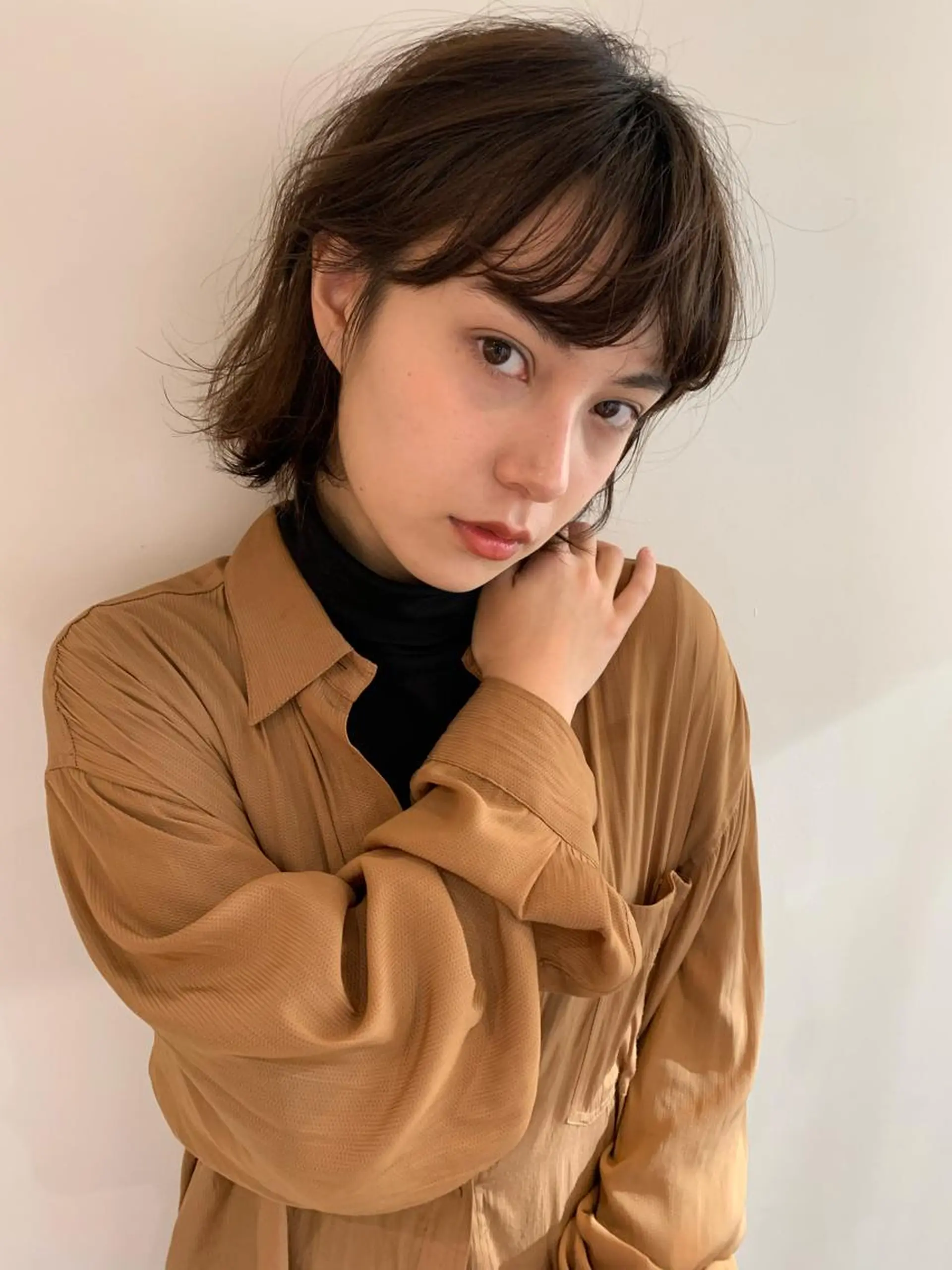 ショート カラー パーマ 安村 美奈のヘアスタイル