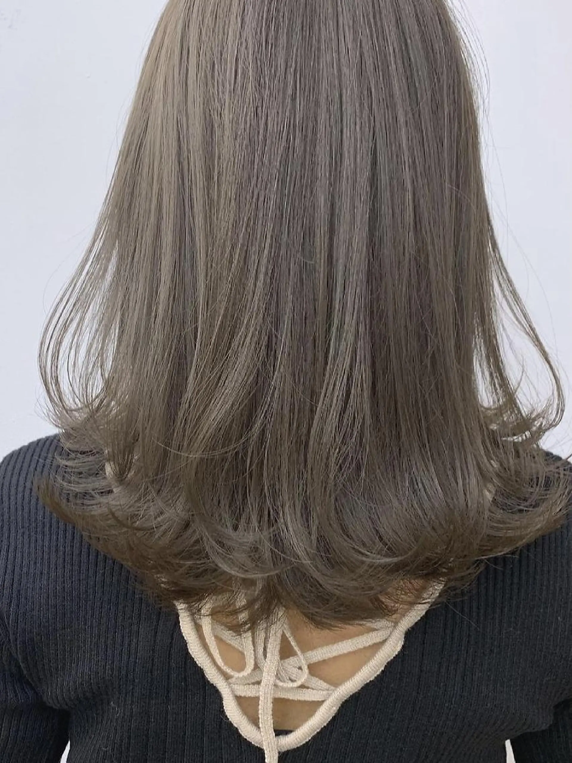 セミロング カラー パーマ アディクシーカラー ケアカラー 髪質改善 トリートメント ストレートパーマ カット トリートメント ヘッドスパ 【ヘアケア特化型】 newi天王寺のヘアスタイル