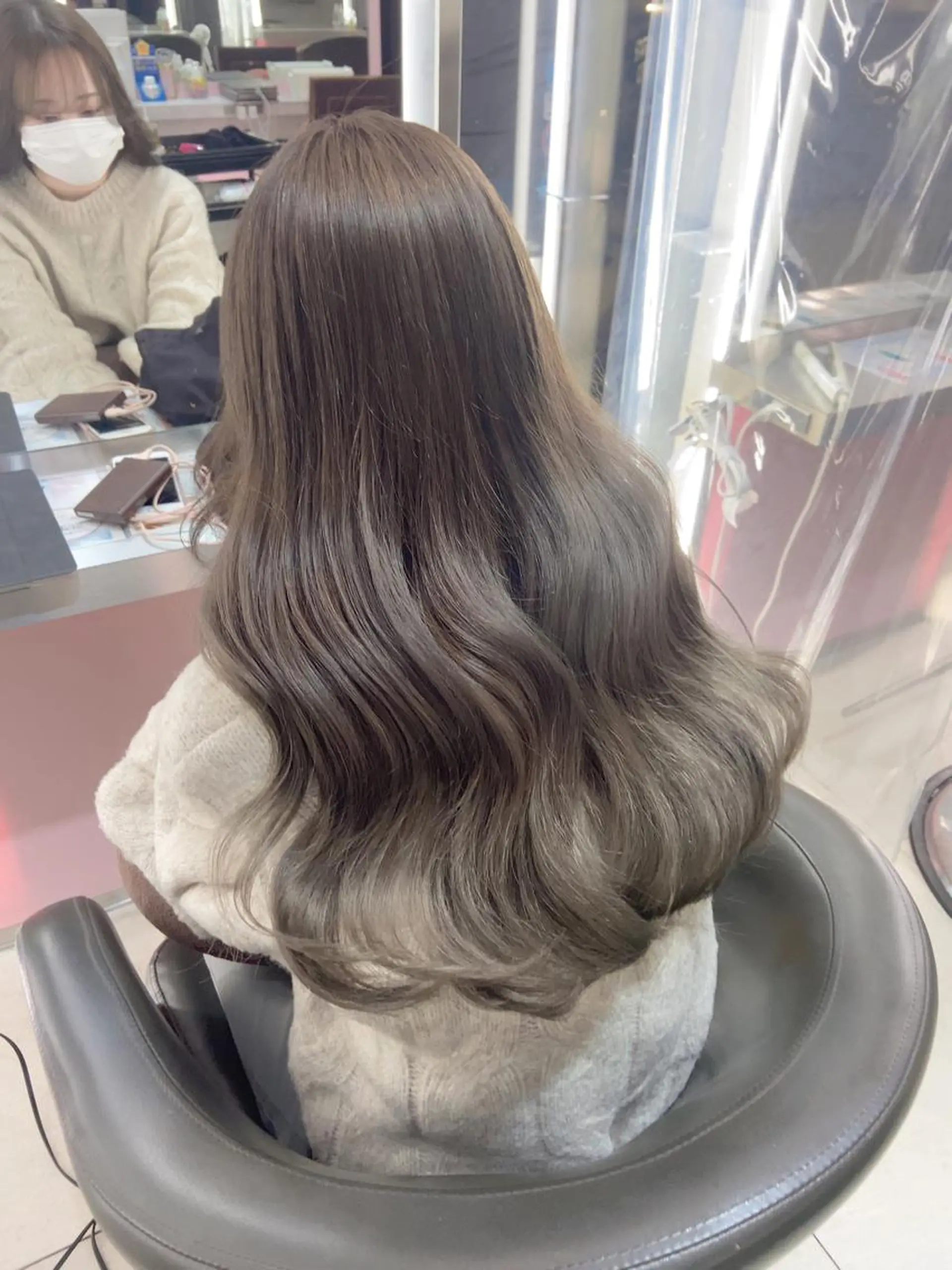 ロング カラー ブリーチ 透明感カラー ダブルカラー 表参道/ブリーチ/ みずは🎀のヘアスタイル