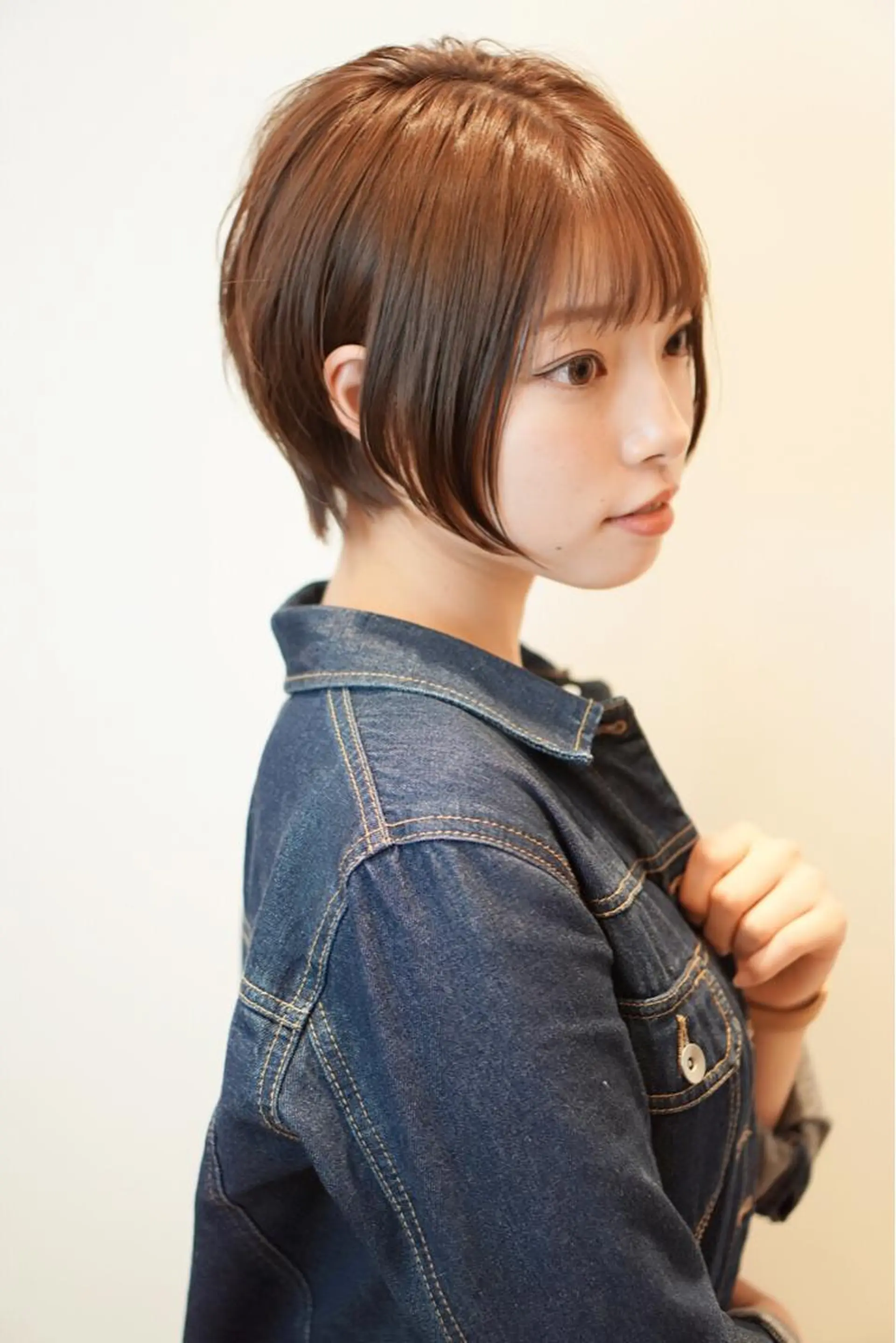 ショート カラー ショートボブ ベージュカラー ボブ ショートヘア 小顔カット ディレクター ノナカのヘアスタイル