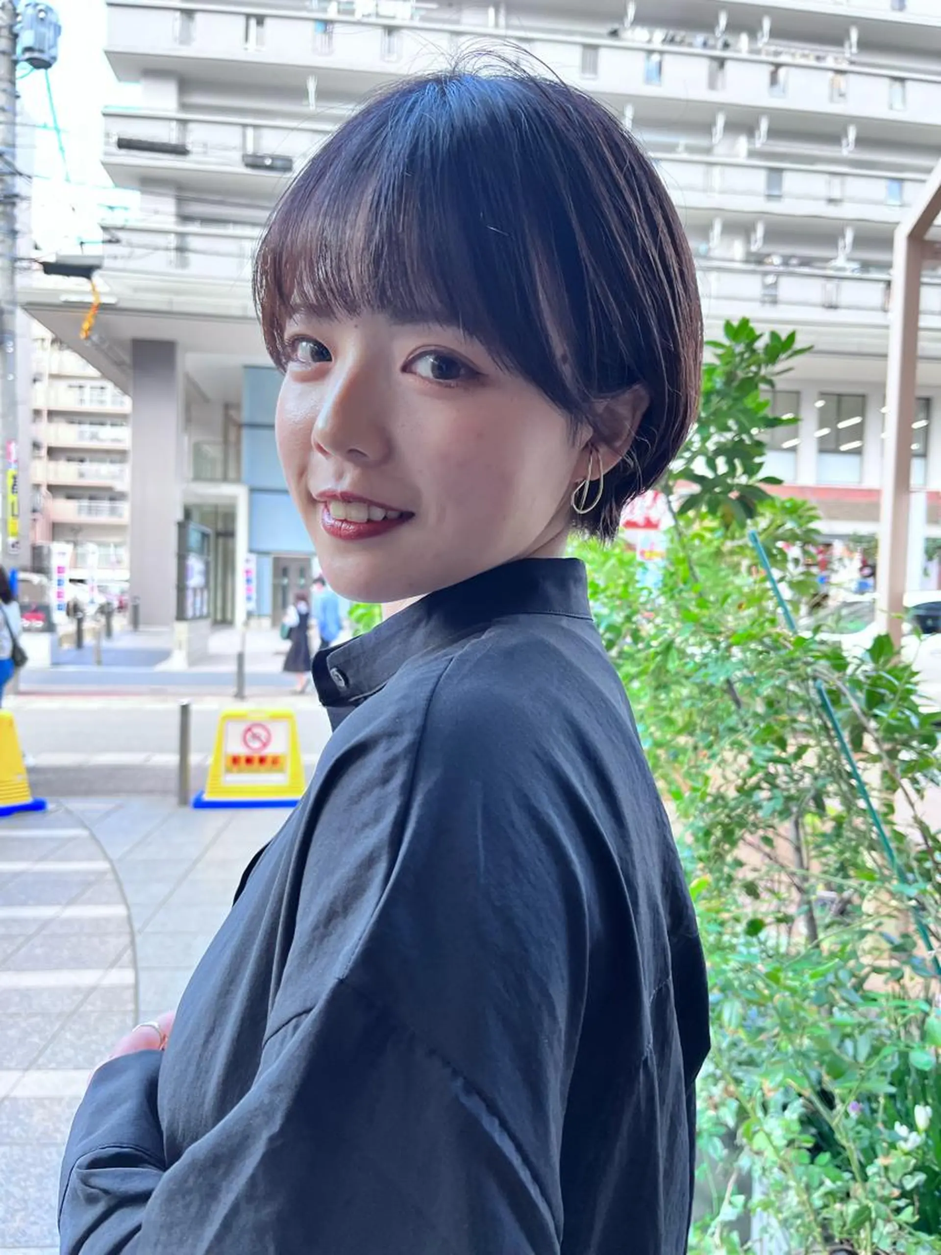 ショート カラー 木元 瑛✂︎ボブのヘアスタイル