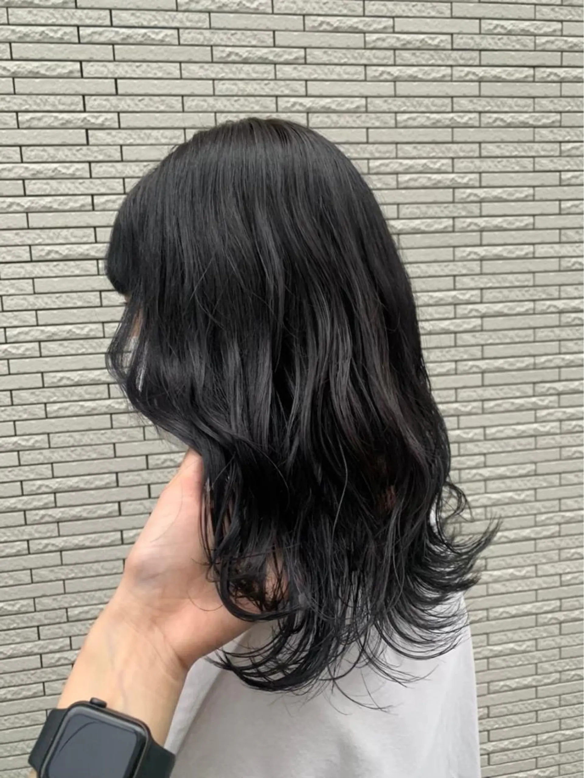 セミロング コテ巻き風パーマ 🦋にこ🦋のヘアスタイル