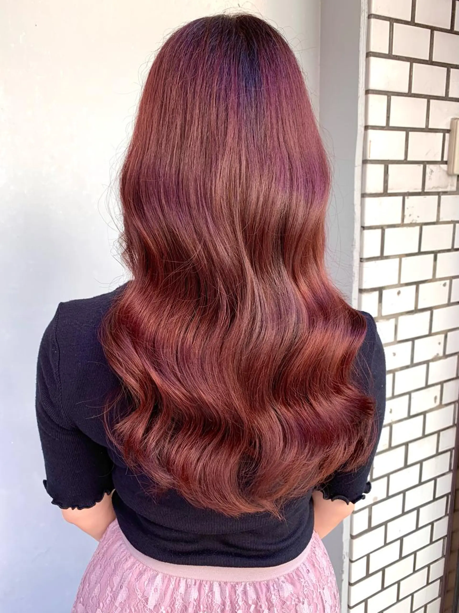 ロング くびれヘア ヨシンモリ 韓国風ヘア ヘアカラー トリートメント 盛れる顔周りカット ♥️韓国ヘア"ちぇるのヘアスタイル