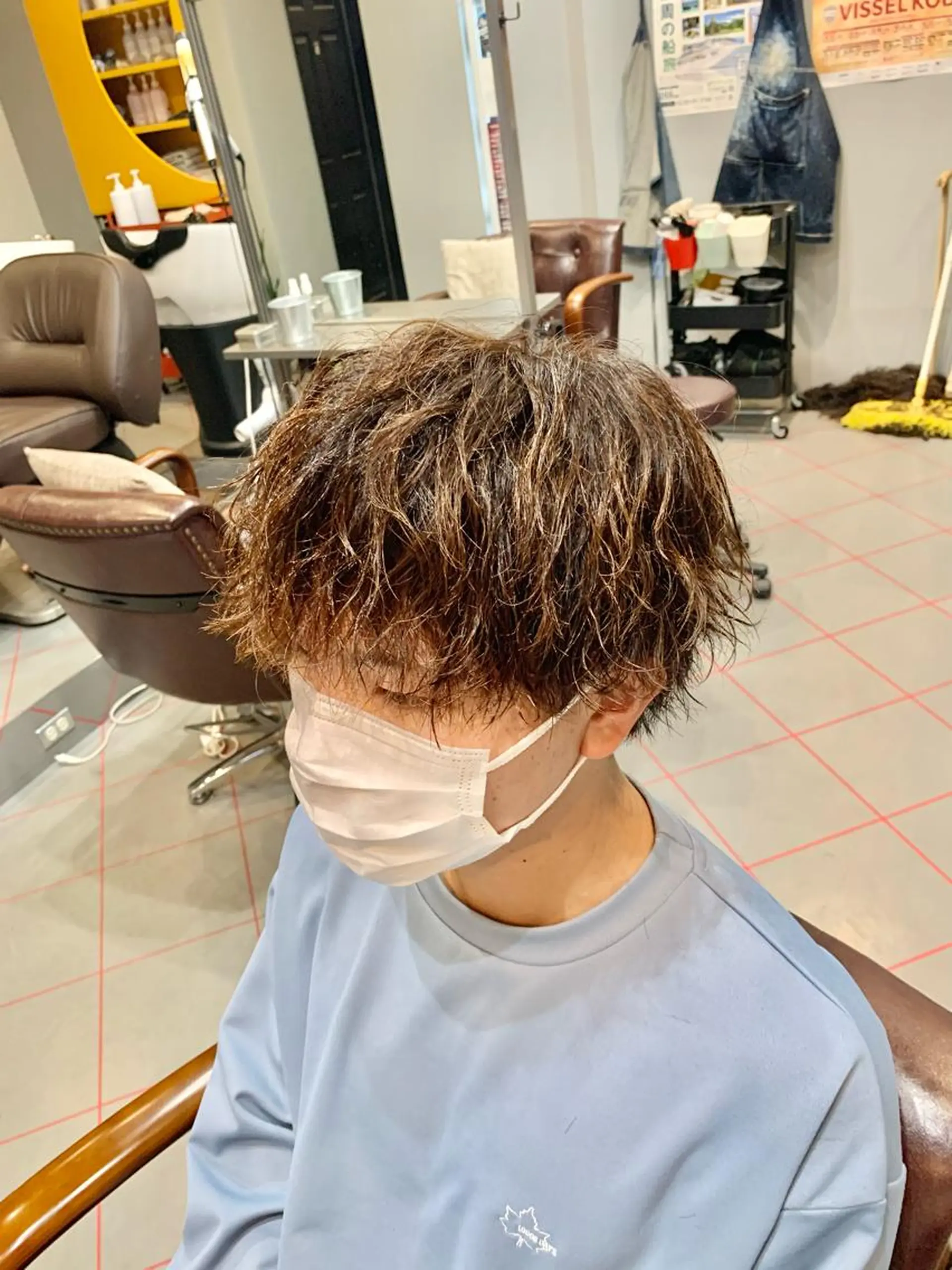 ショート パーマ メンズ 【扱いやすいパーマ】 眞鍋拓己のヘアスタイル