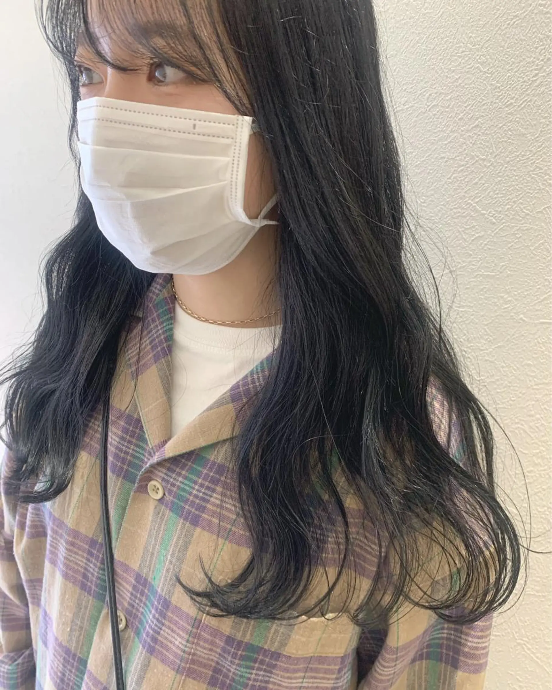 ロング カラー ブルーカラー hub hair レイヤー/透明感のヘアスタイル