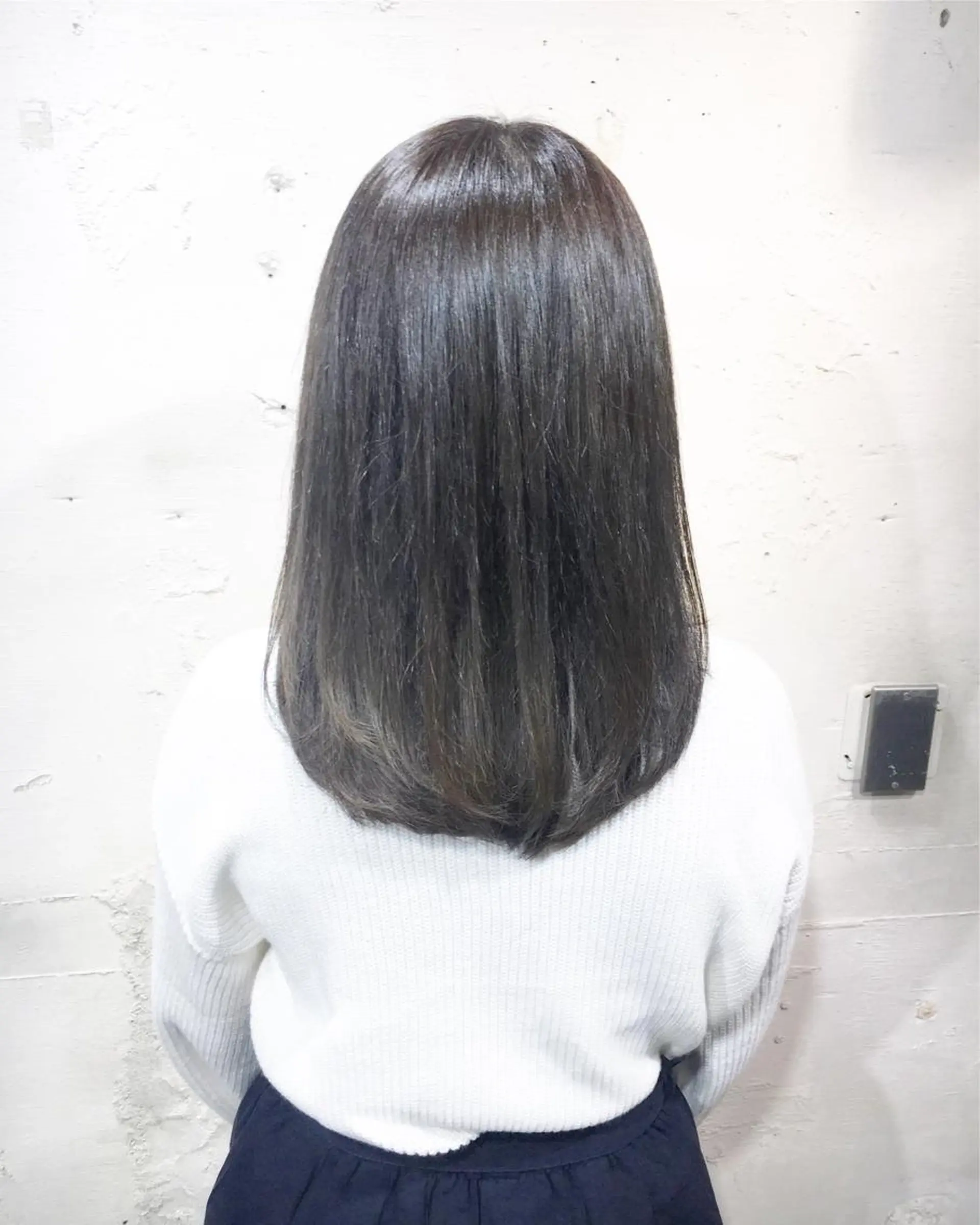 セミロング カラー アッシュ 透明感カラー 外国人風カラー ✨艶髪✨透明感✨ 山内大樹のヘアスタイル