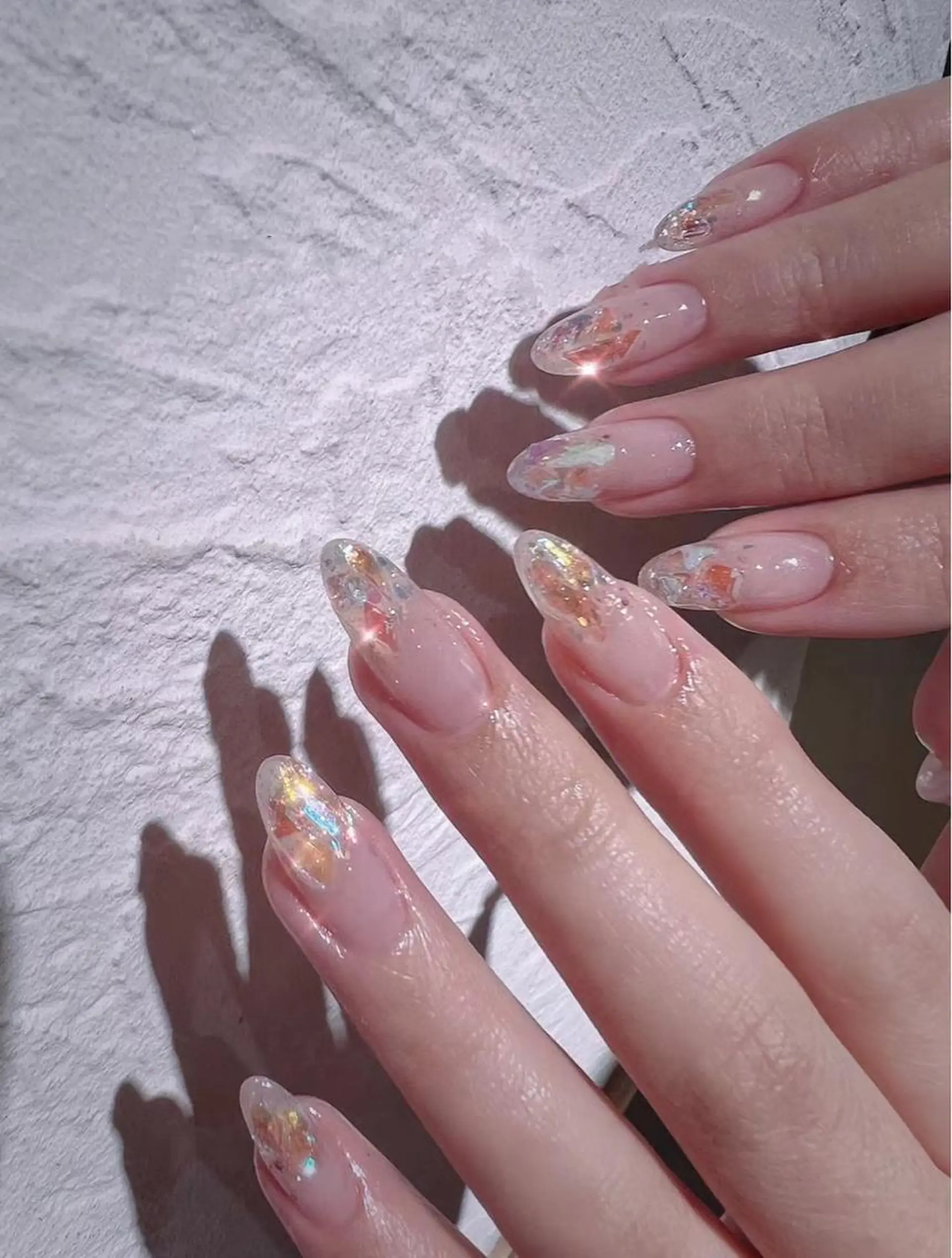 セミロング めぐみのネイルサロン スタッフ練習のネイルデザイン