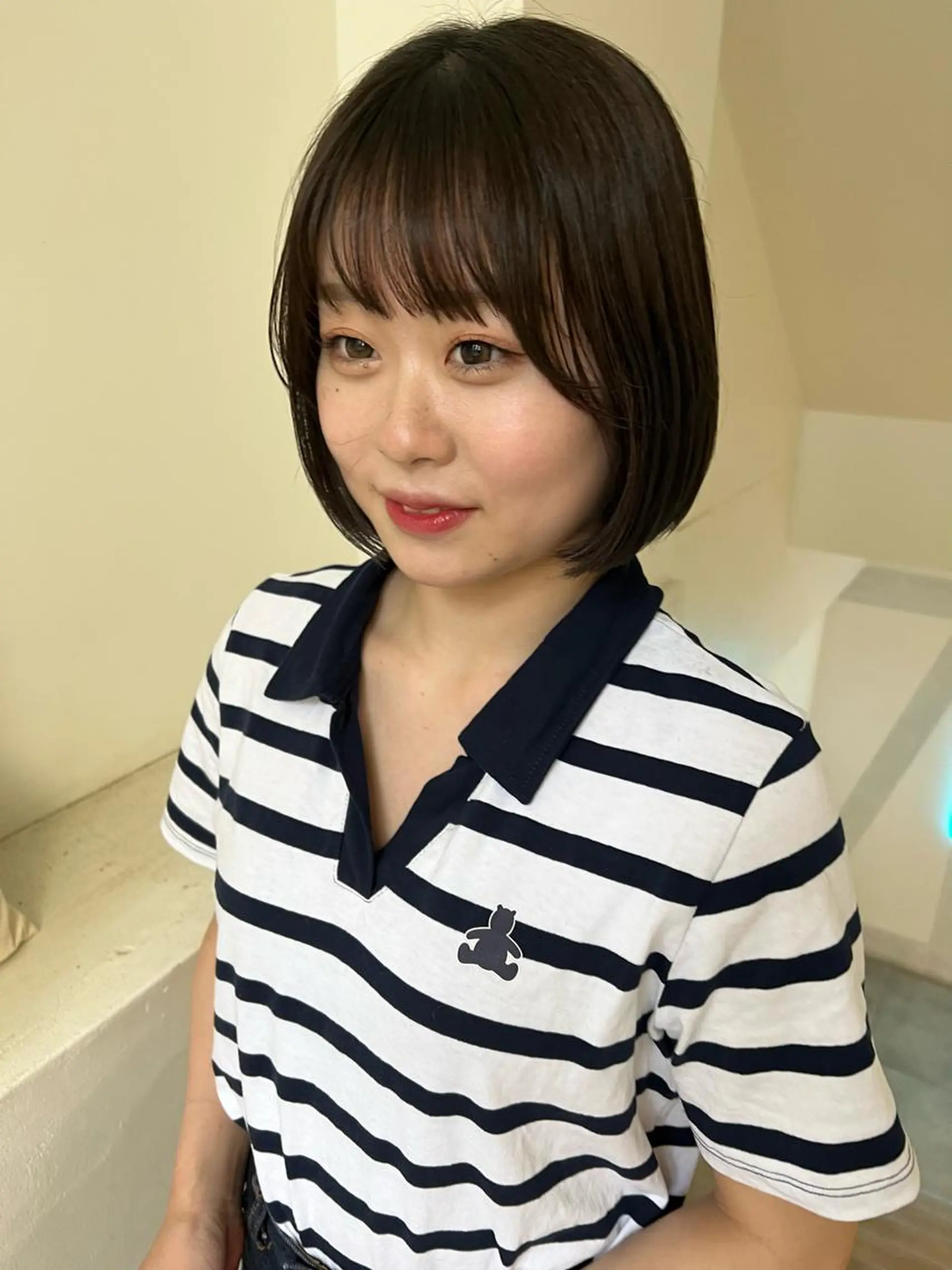 ショート カラー 顔周りカット/透明感 カラー✂️MEIのヘアスタイル