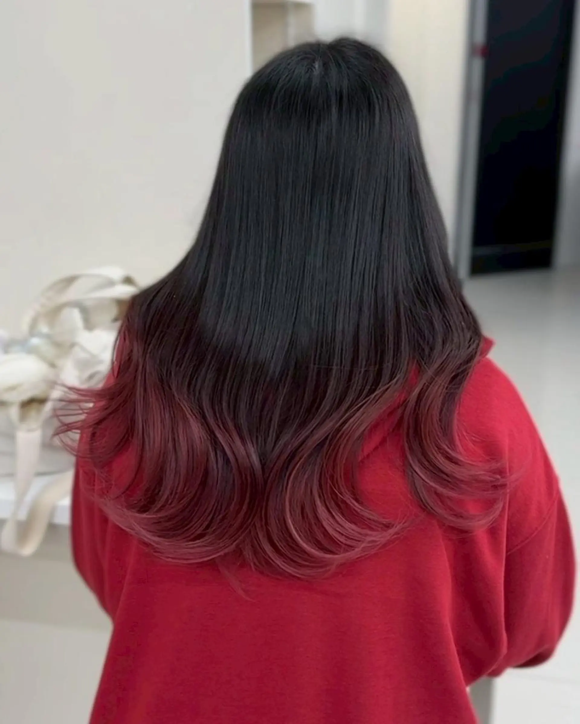 セミロング カラー お団子ヘア ショートボブ アッシュ ミストバング ベージュカラー 【公式】amble luxe池袋東口🩷のヘアスタイル