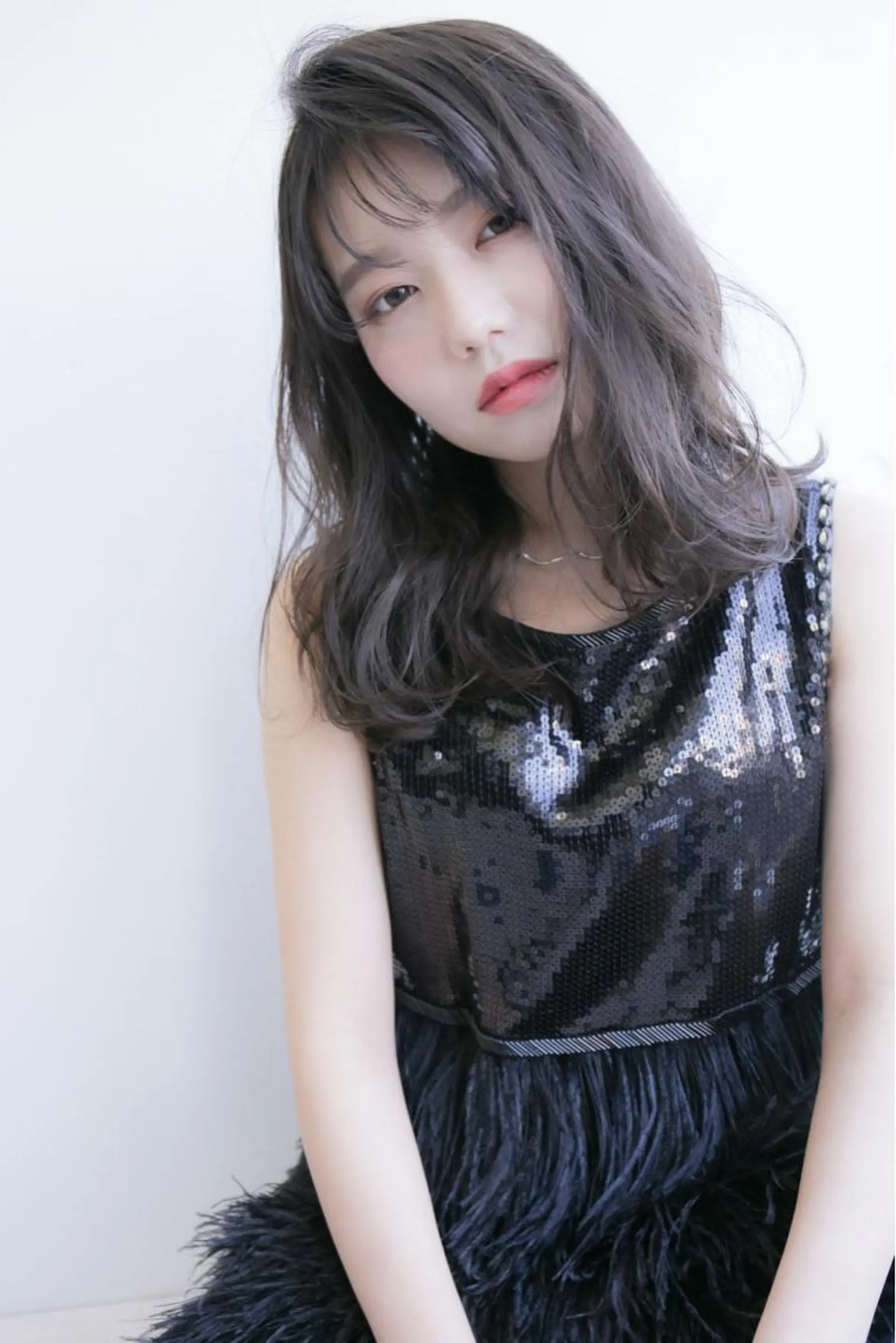 セミロング カラー ヘアアレンジ カット ヘアカラー トリートメント ヘアセット 渋谷宮益坂 omoのヘアスタイル
