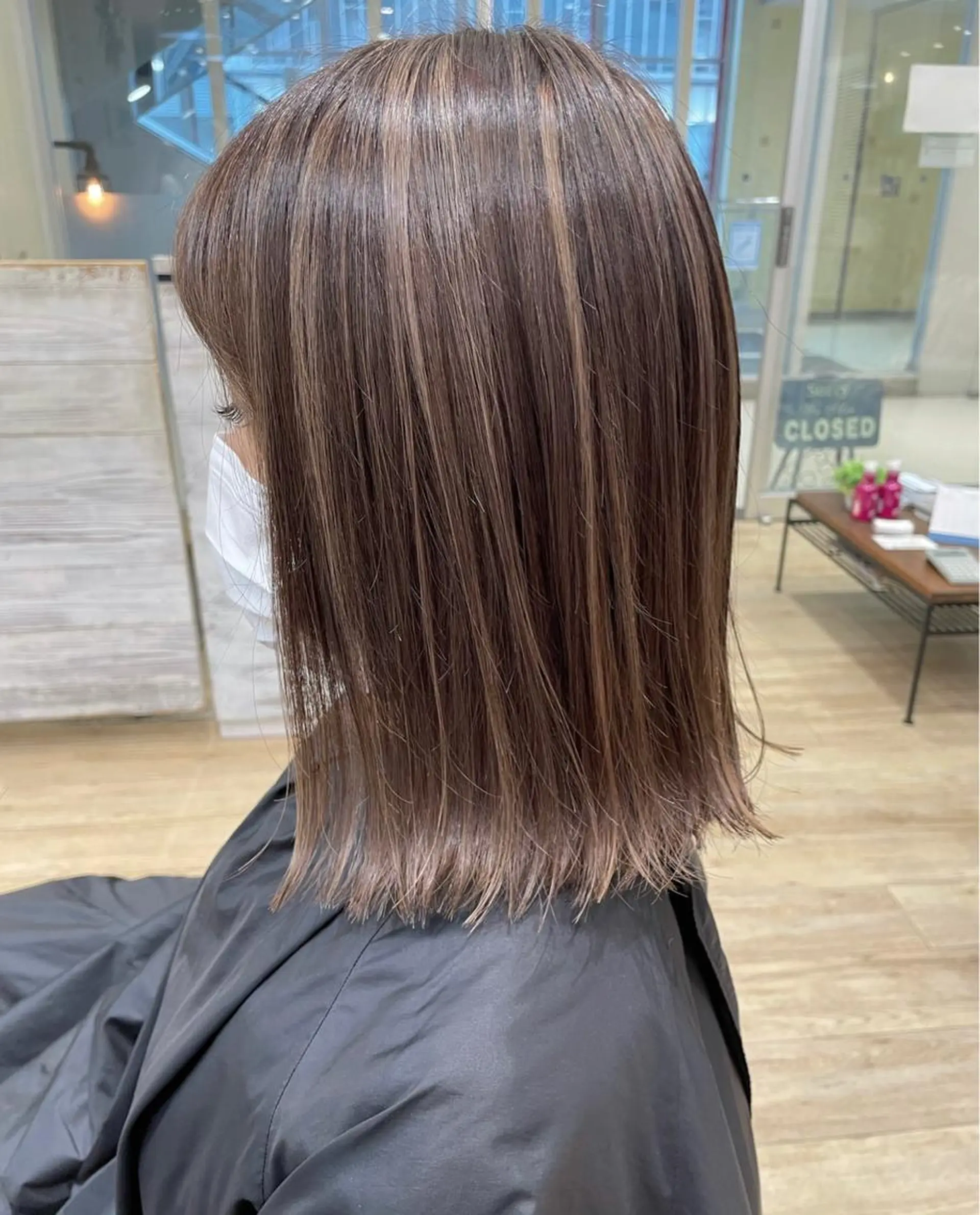 ミディアム カラー カット ヘアカラー ❤️ダブルカラー 髪質改善❤️SAYAのヘアスタイル