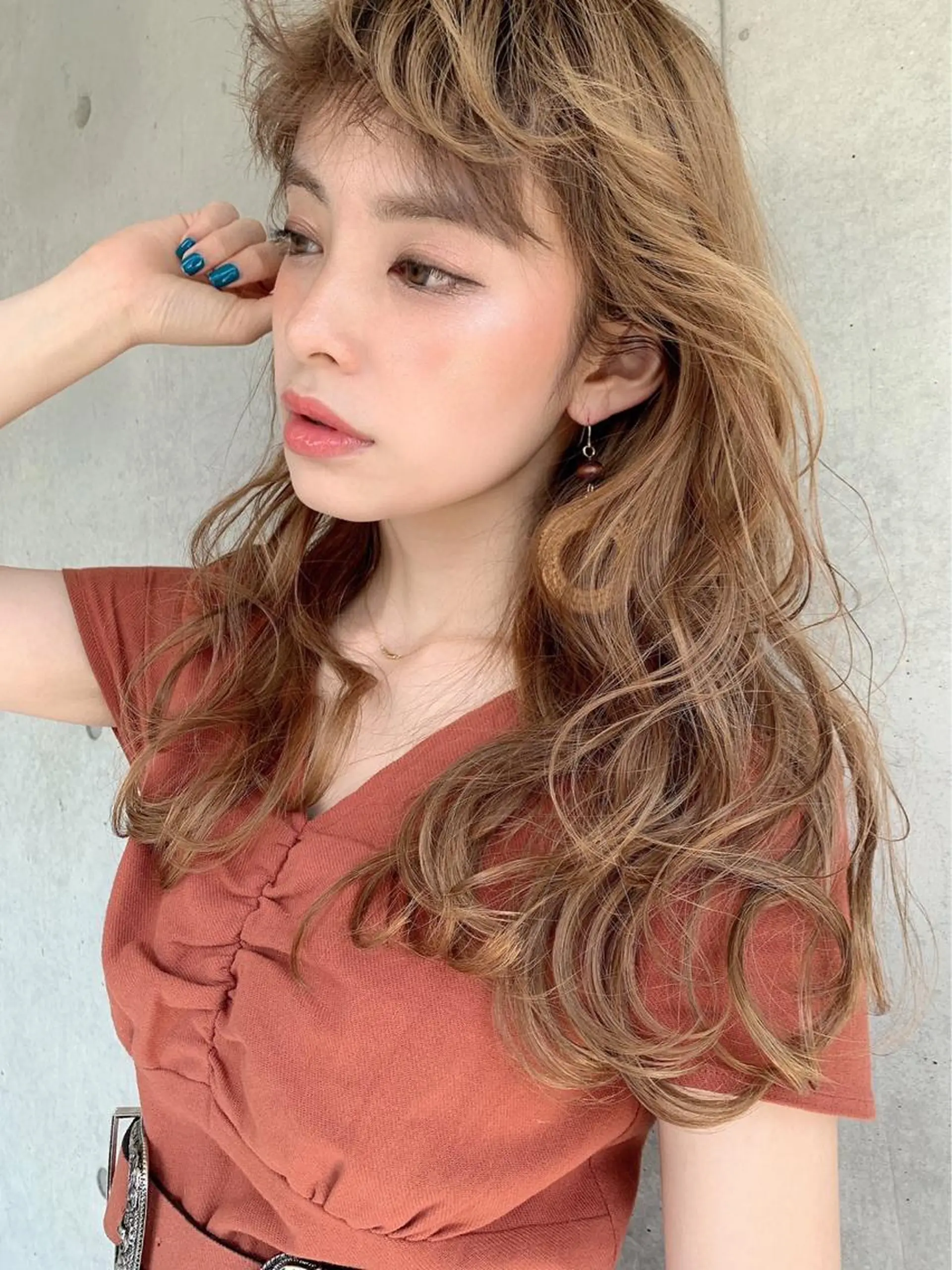 ロング カラー ヘアカラー トリートメント ⛄️冬の透明感 カラー⛄️大西のヘアスタイル