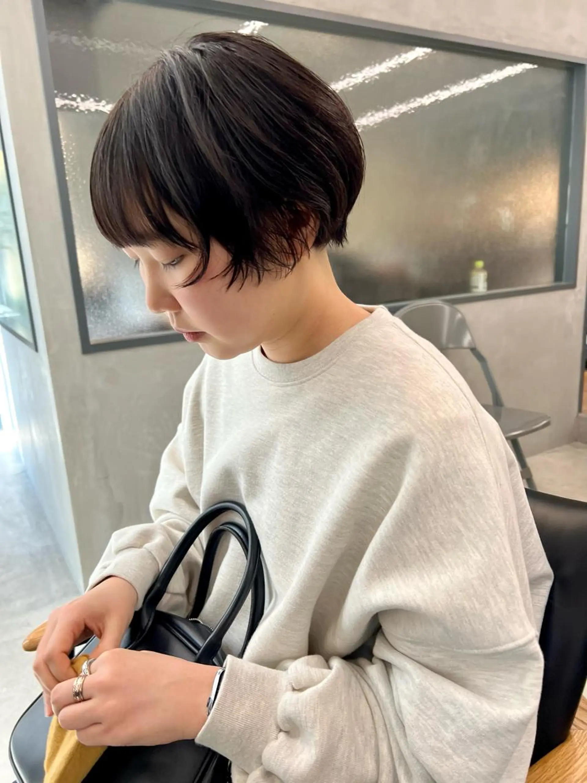 ショート パーマ 顔周りカット カット sakoda shunkiのヘアスタイル