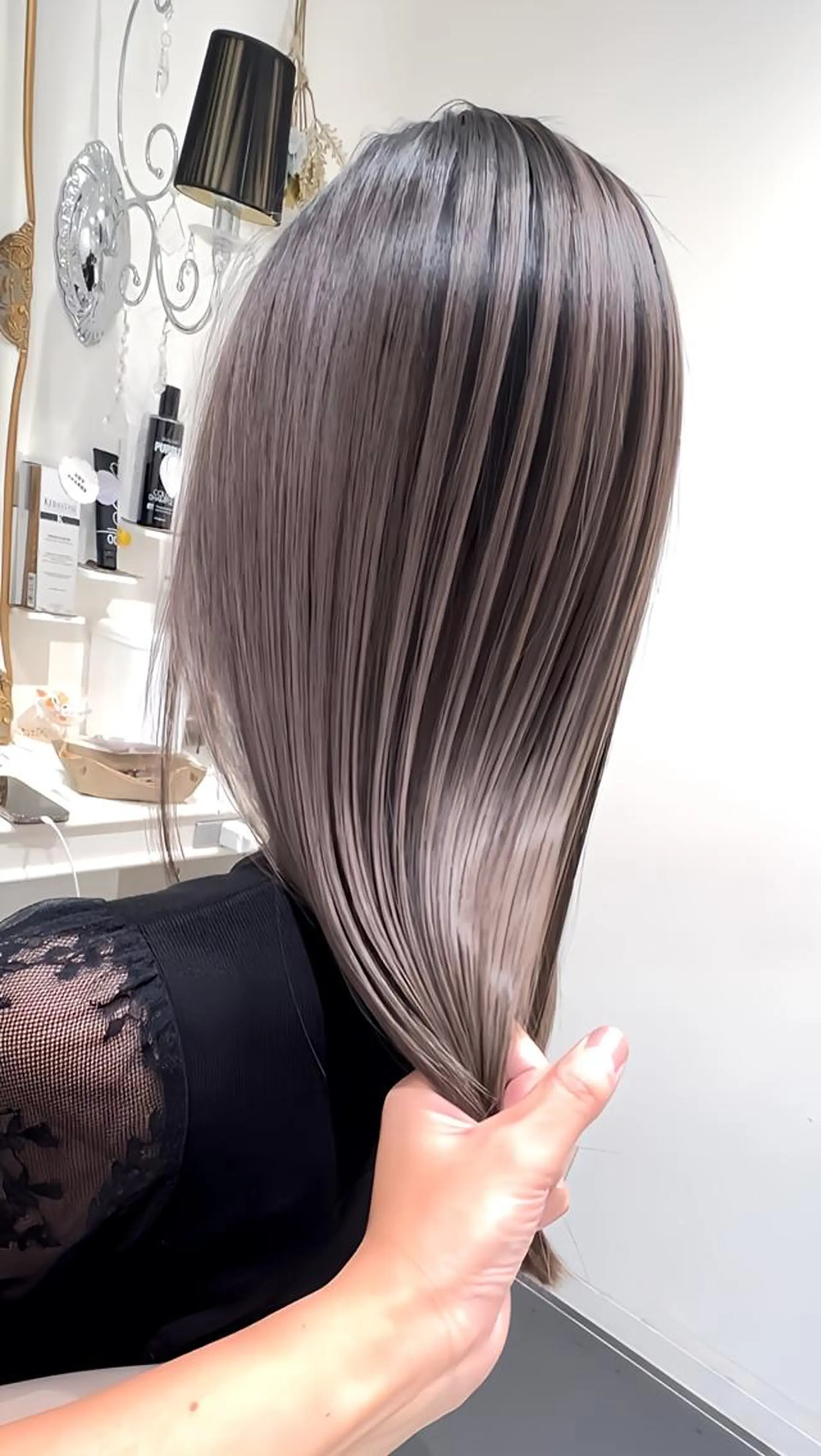 ロング 髪質改善 トリートメント トリートメント ヘッドスパ 髪質改善/縮毛矯正 /カラー/篠塚菜々子のヘアスタイル